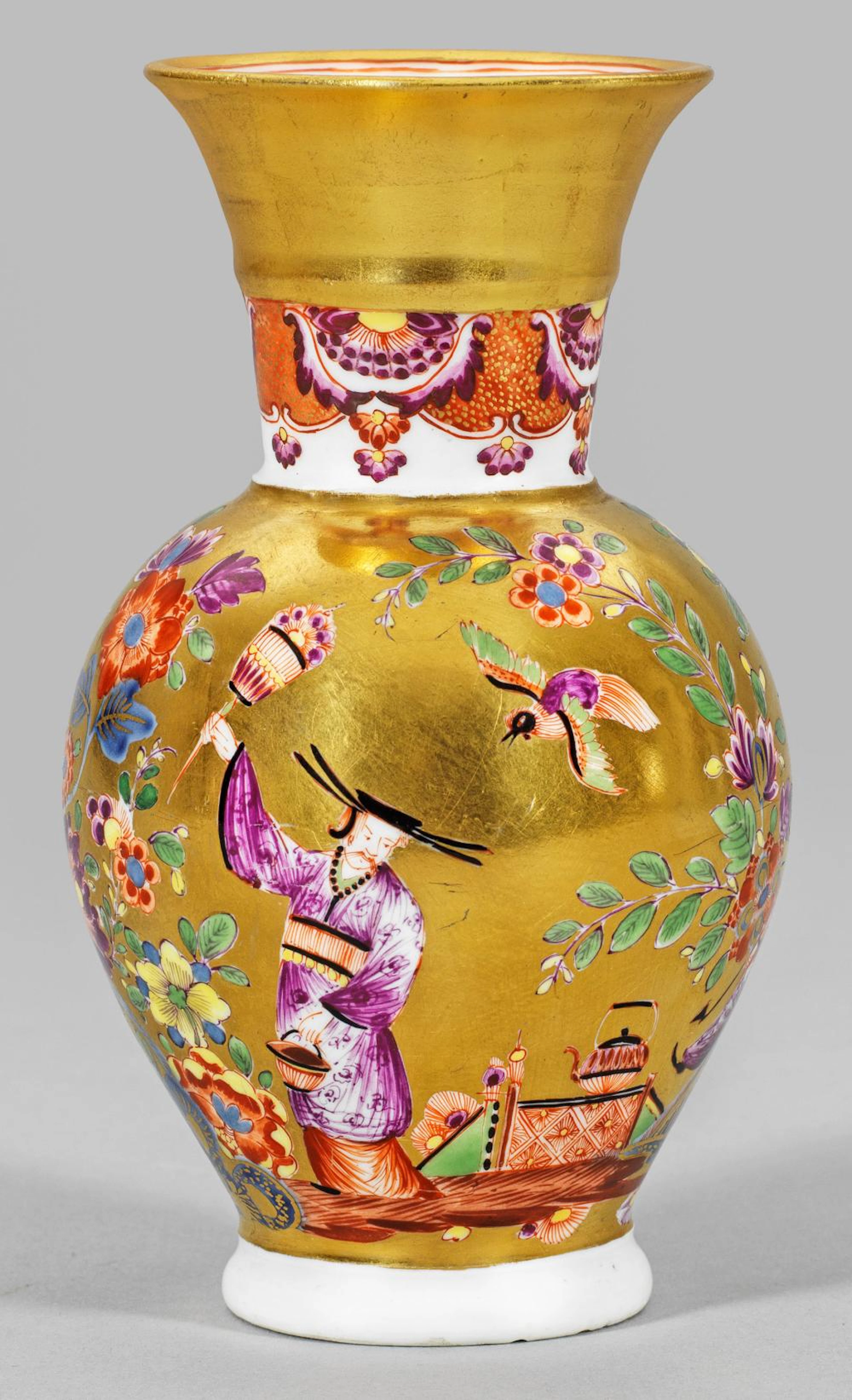 Kleine Meissen "Augustus Rex-Vase" mit