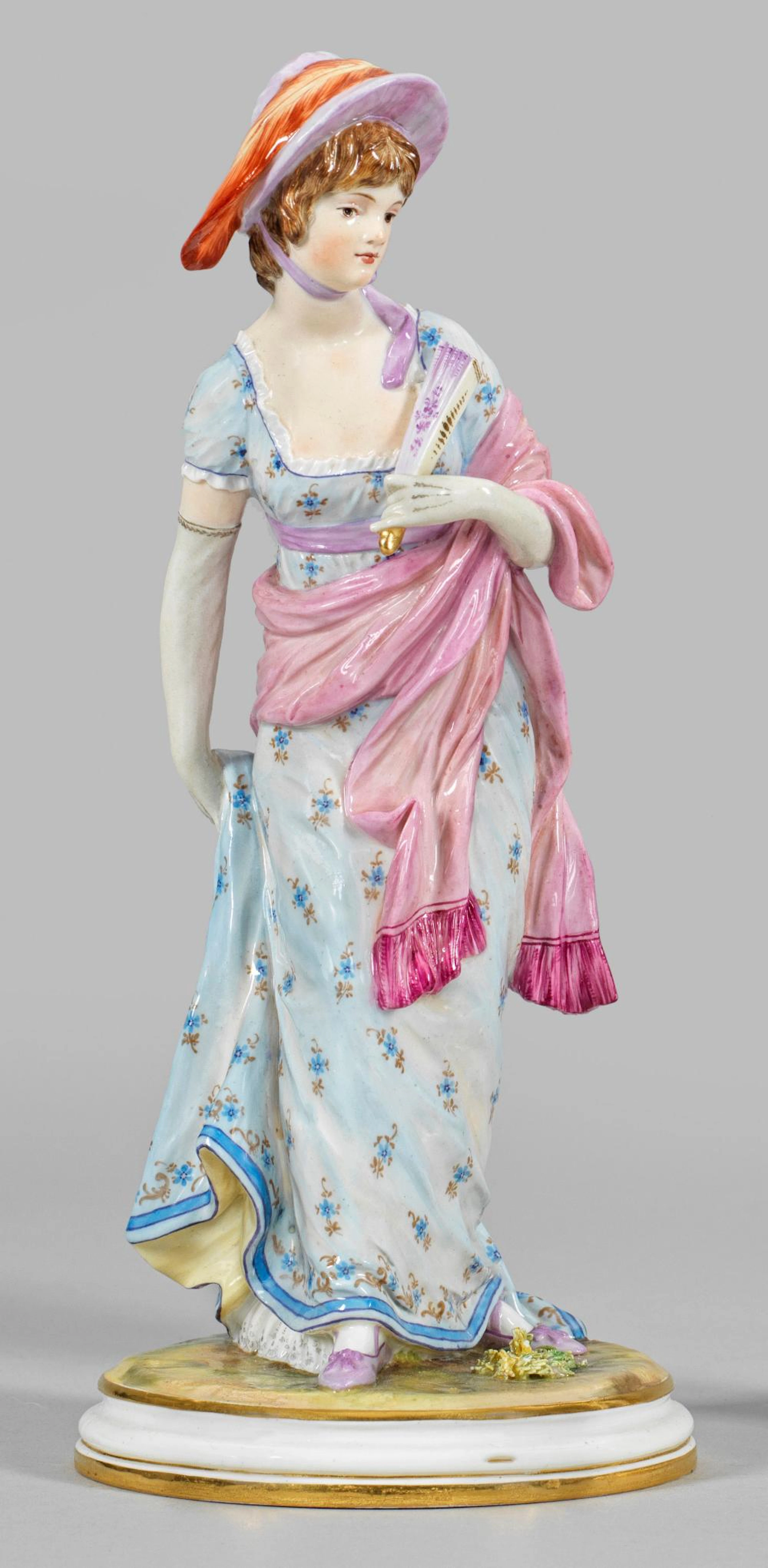 Dame mit Fächer