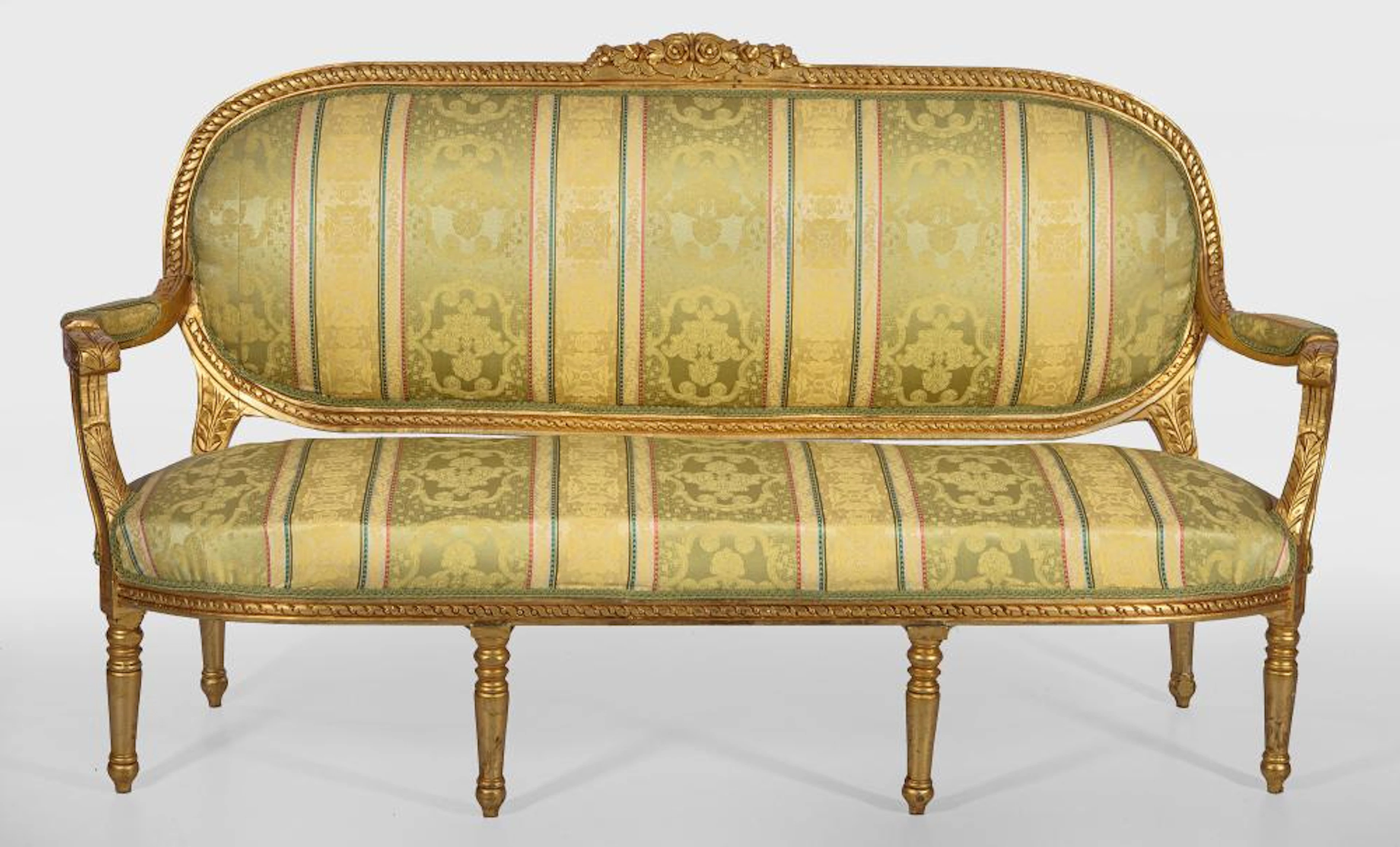 Salongarnitur im Louis XVI-Stil