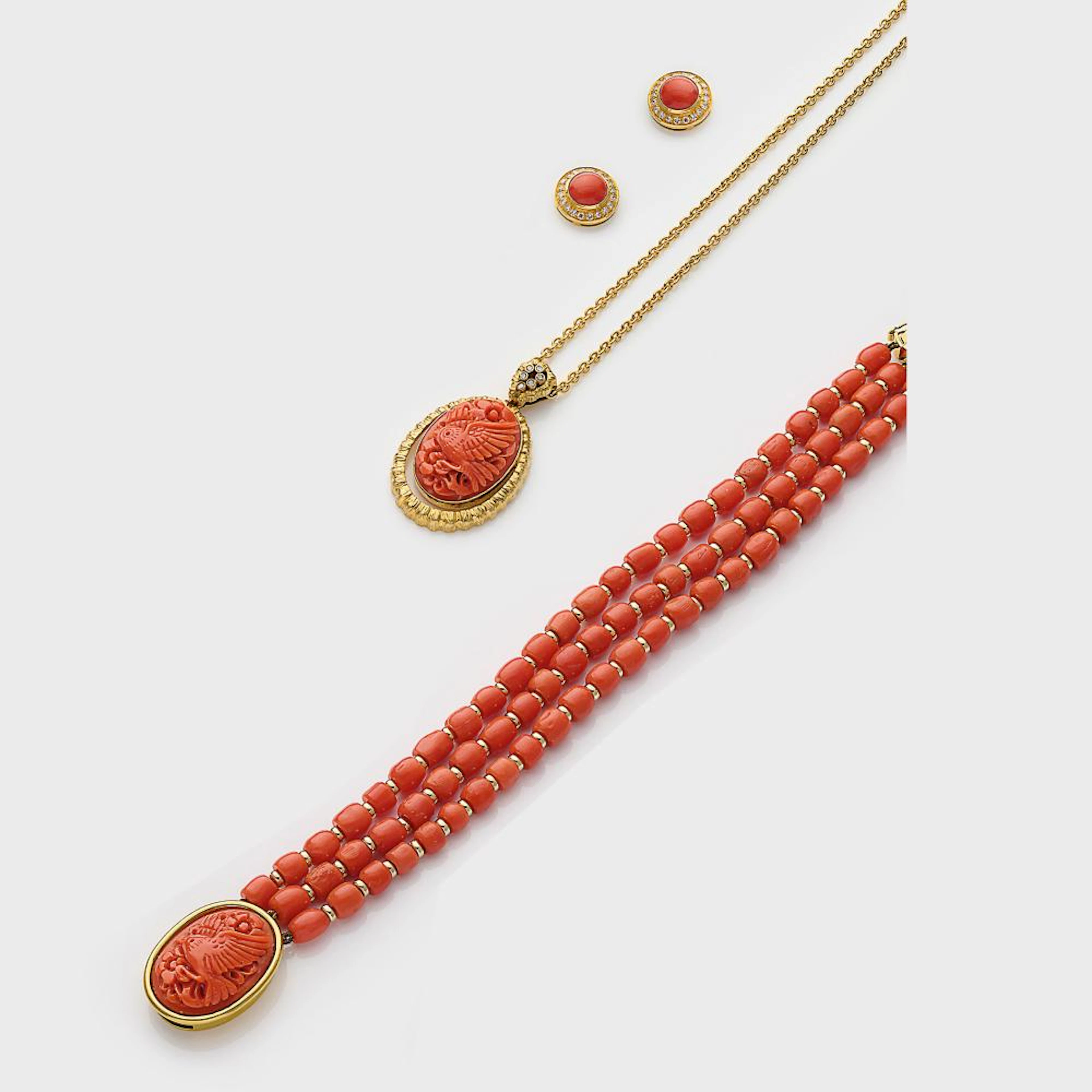 Korallen-Parure