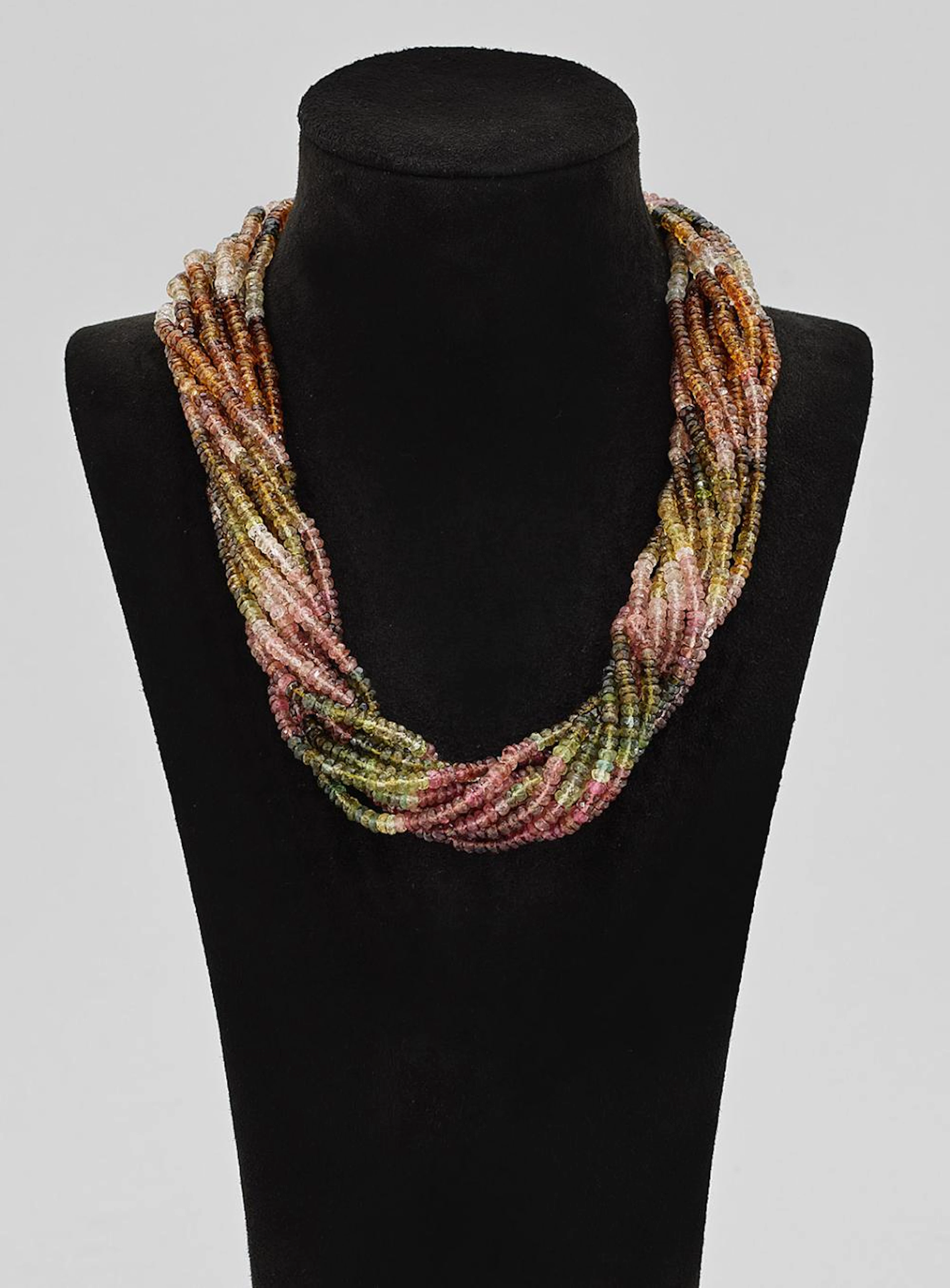 Farbenprächtiges Turmalin-Collier