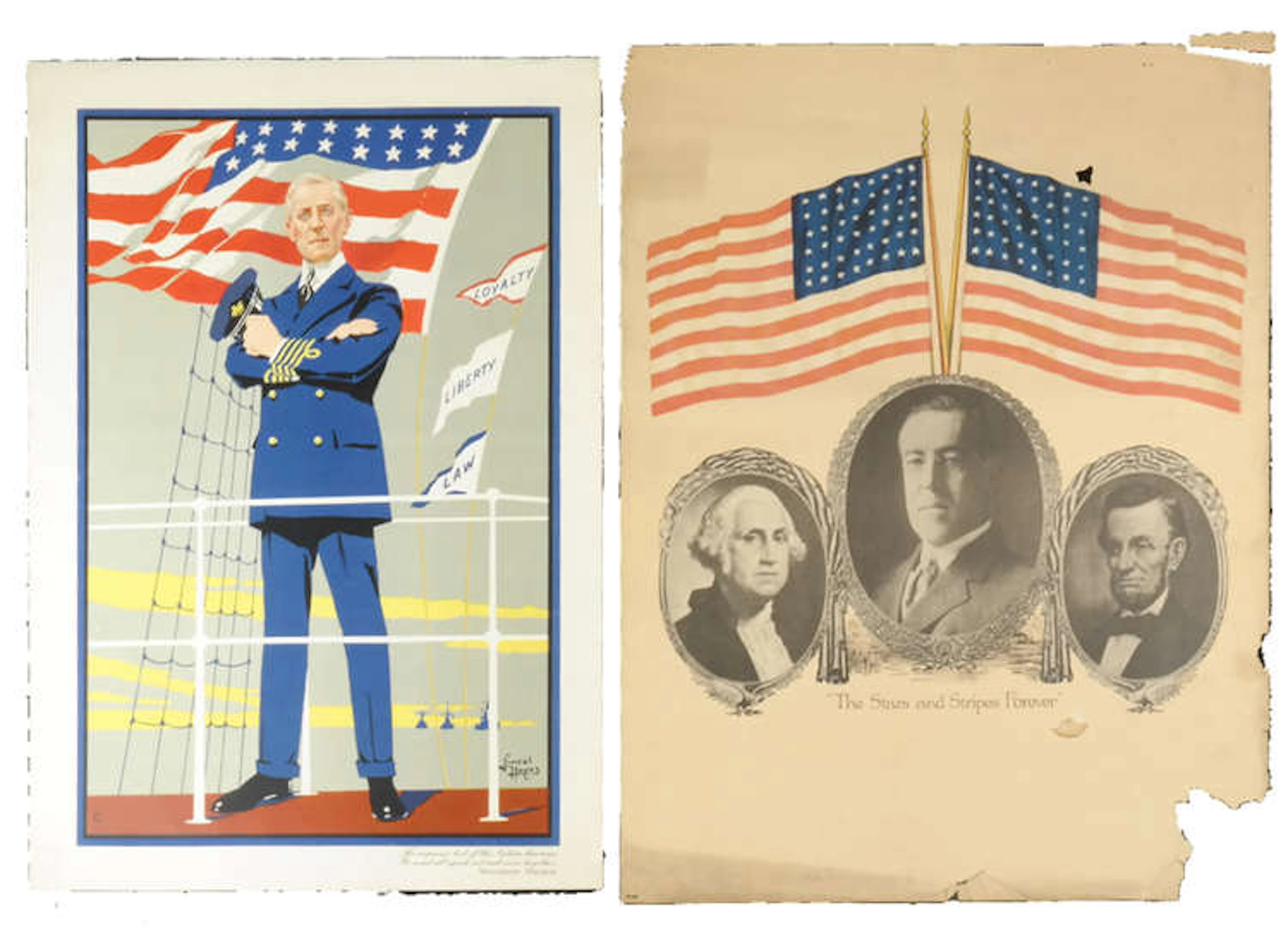 Woodrow Wilson Two 1916 Campaign Posters