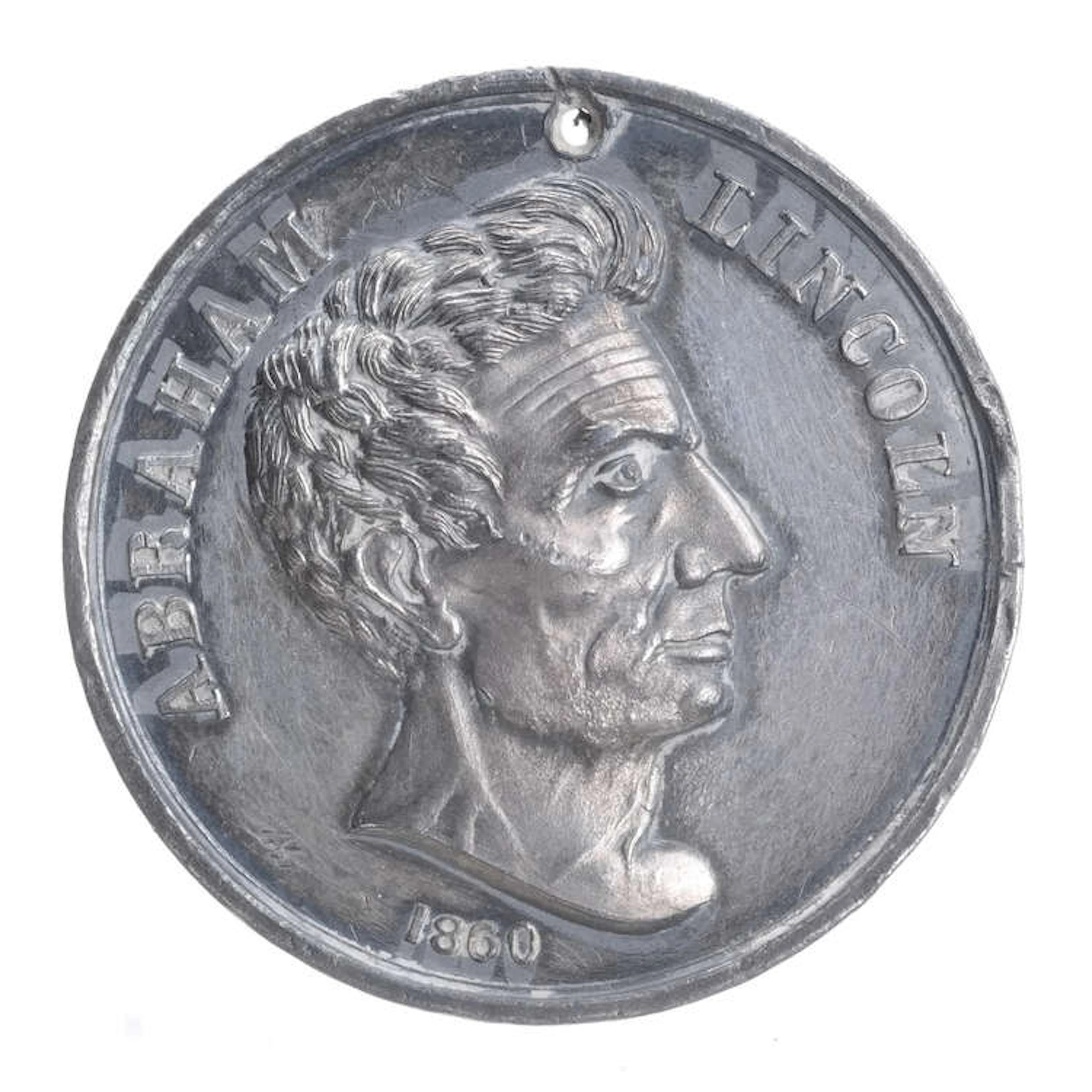Abraham Lincoln 1860 Rail-Splitter Progress Medal
