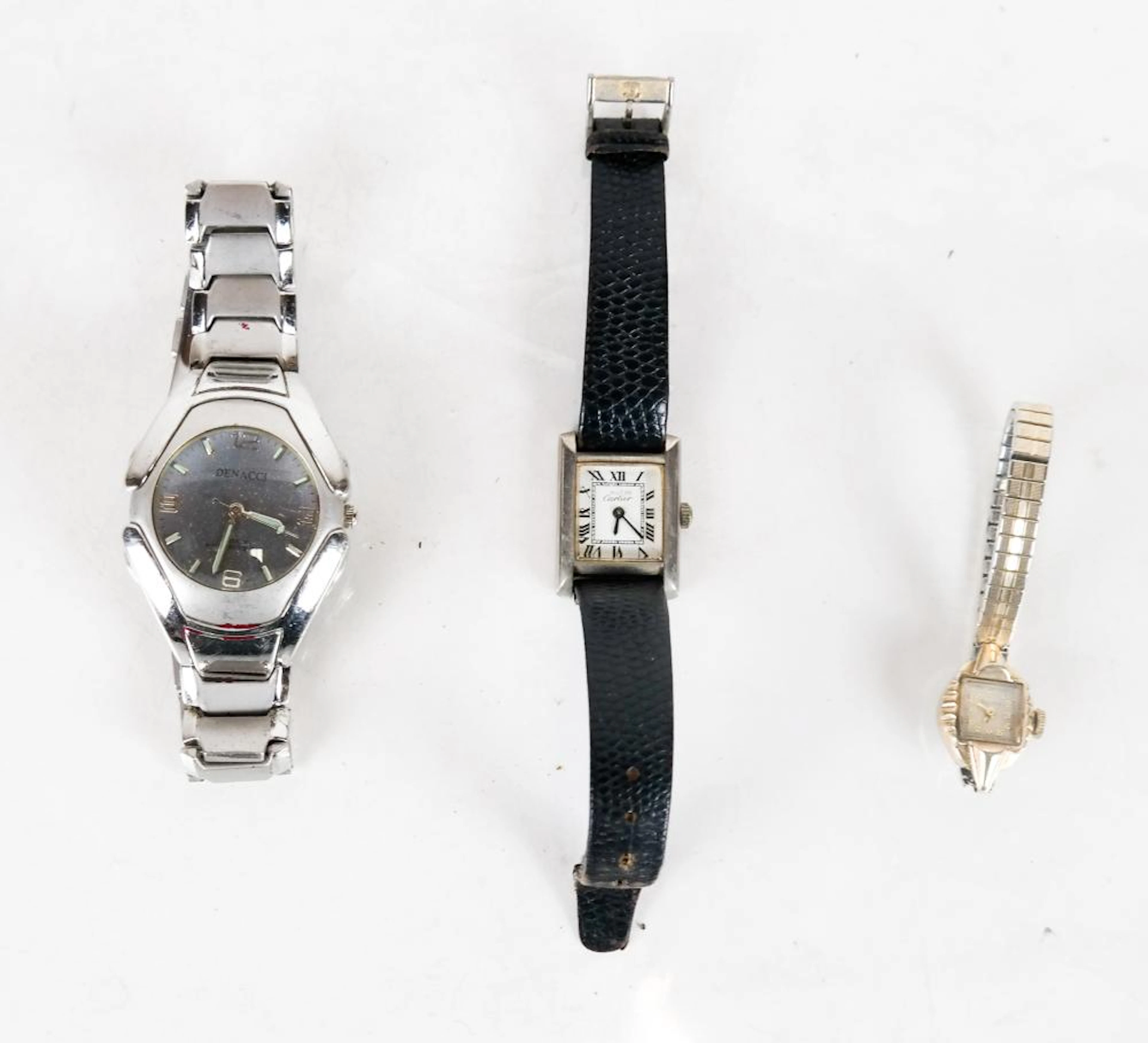 3 Watches: Must de Cartier, Bulova, Other