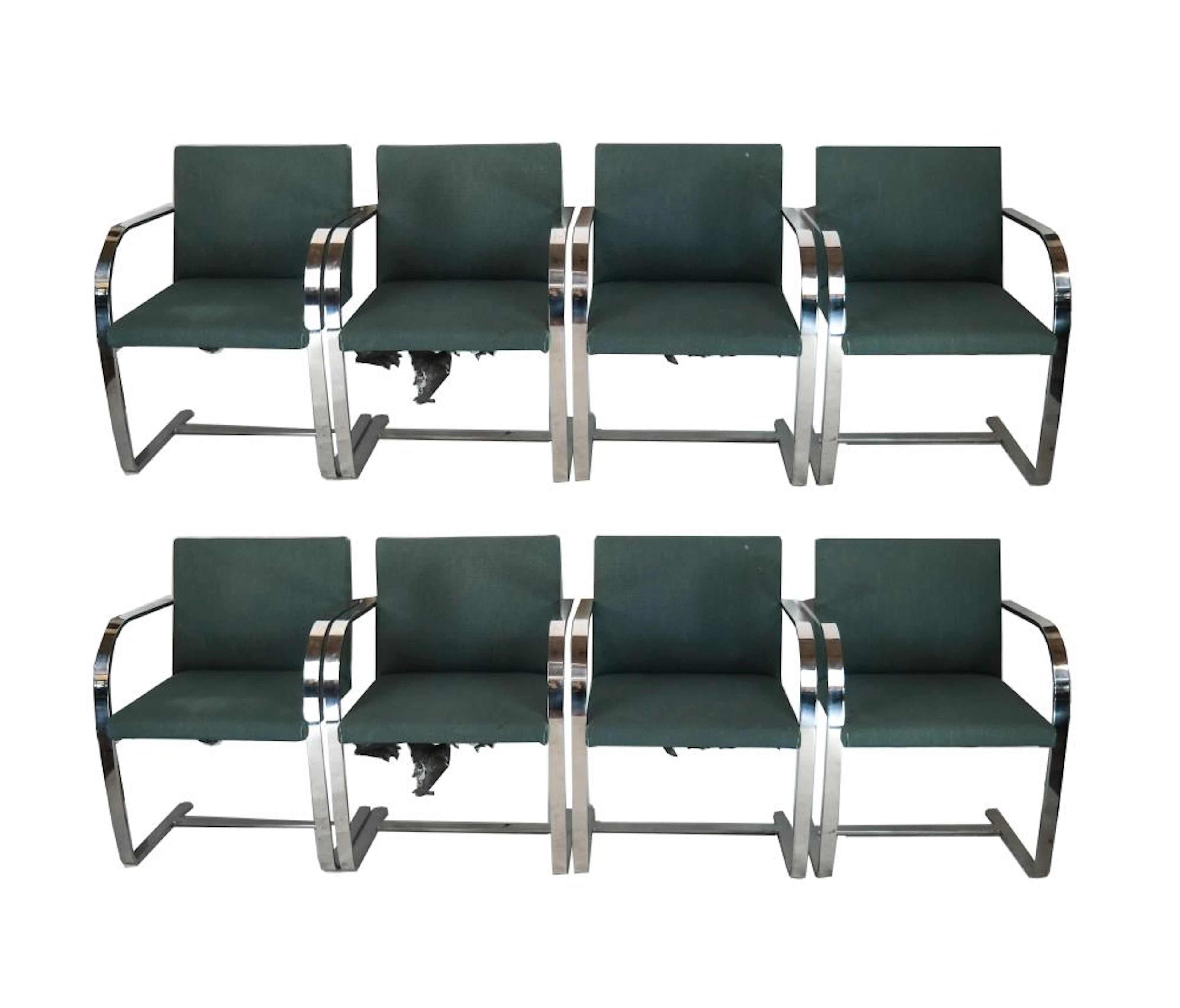 Set of 8 Vintage Knoll Chairs by Mies Van Der Rohe