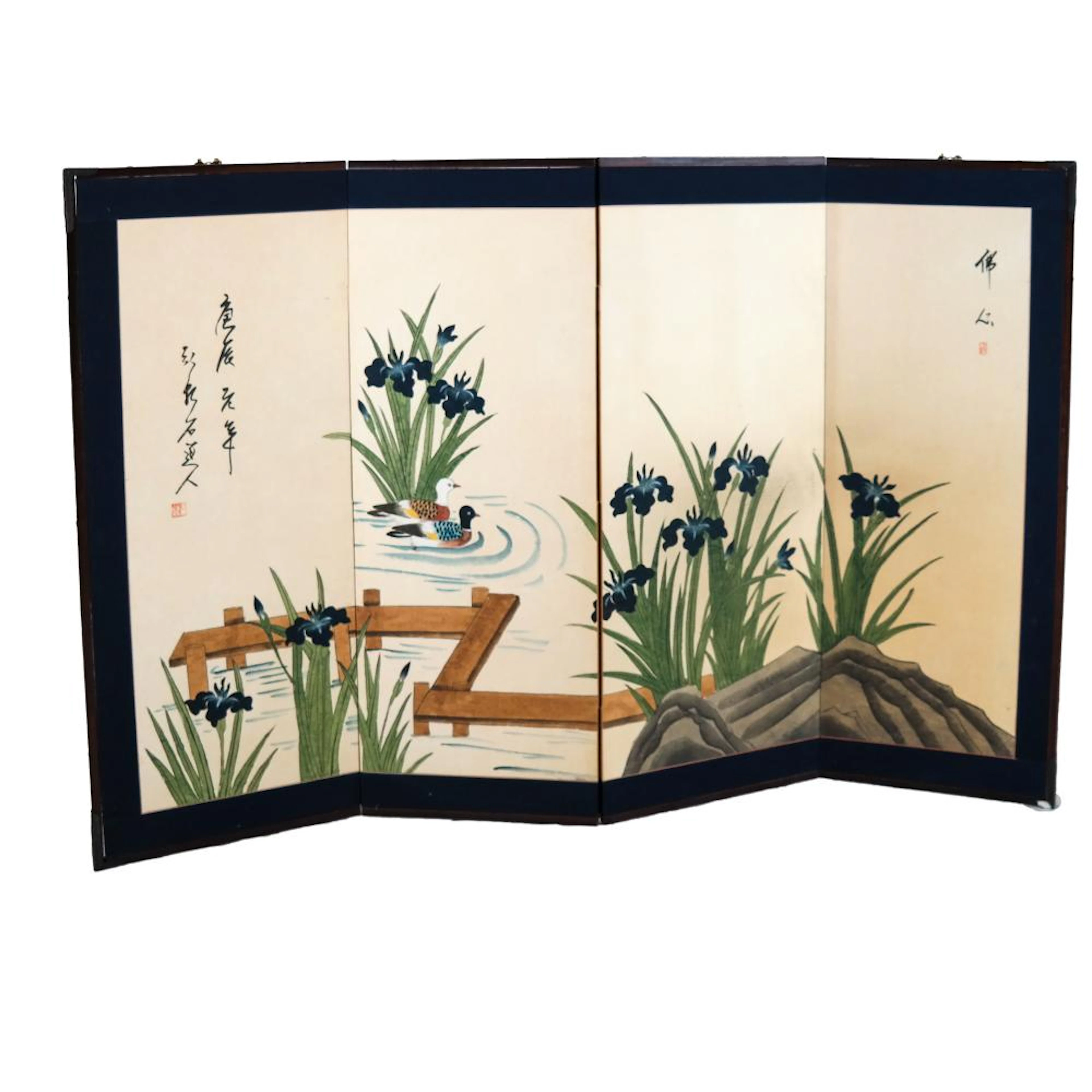 Japanese Water Fowl Screen