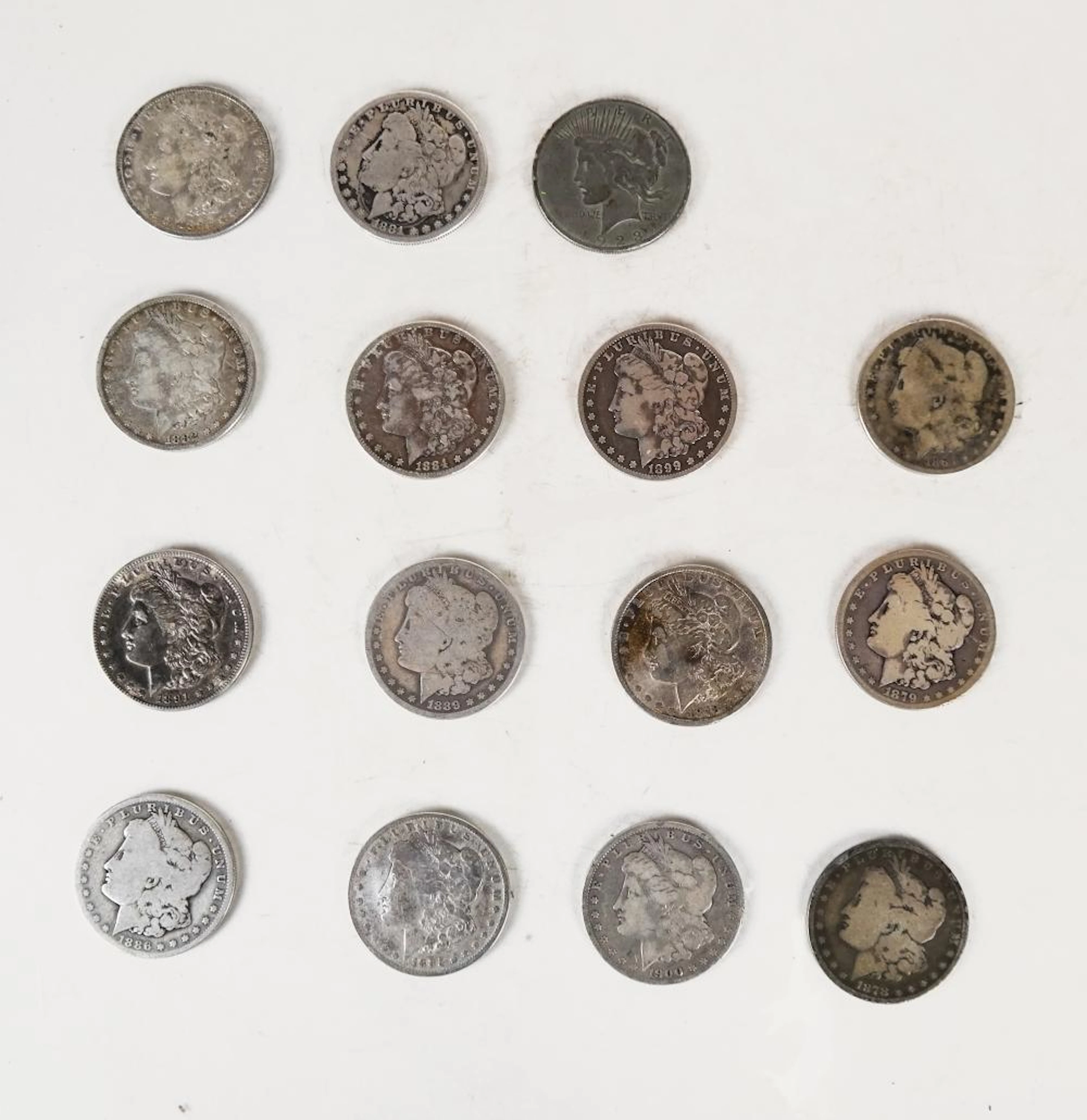 American Silver Dollars - 15 Pcs.