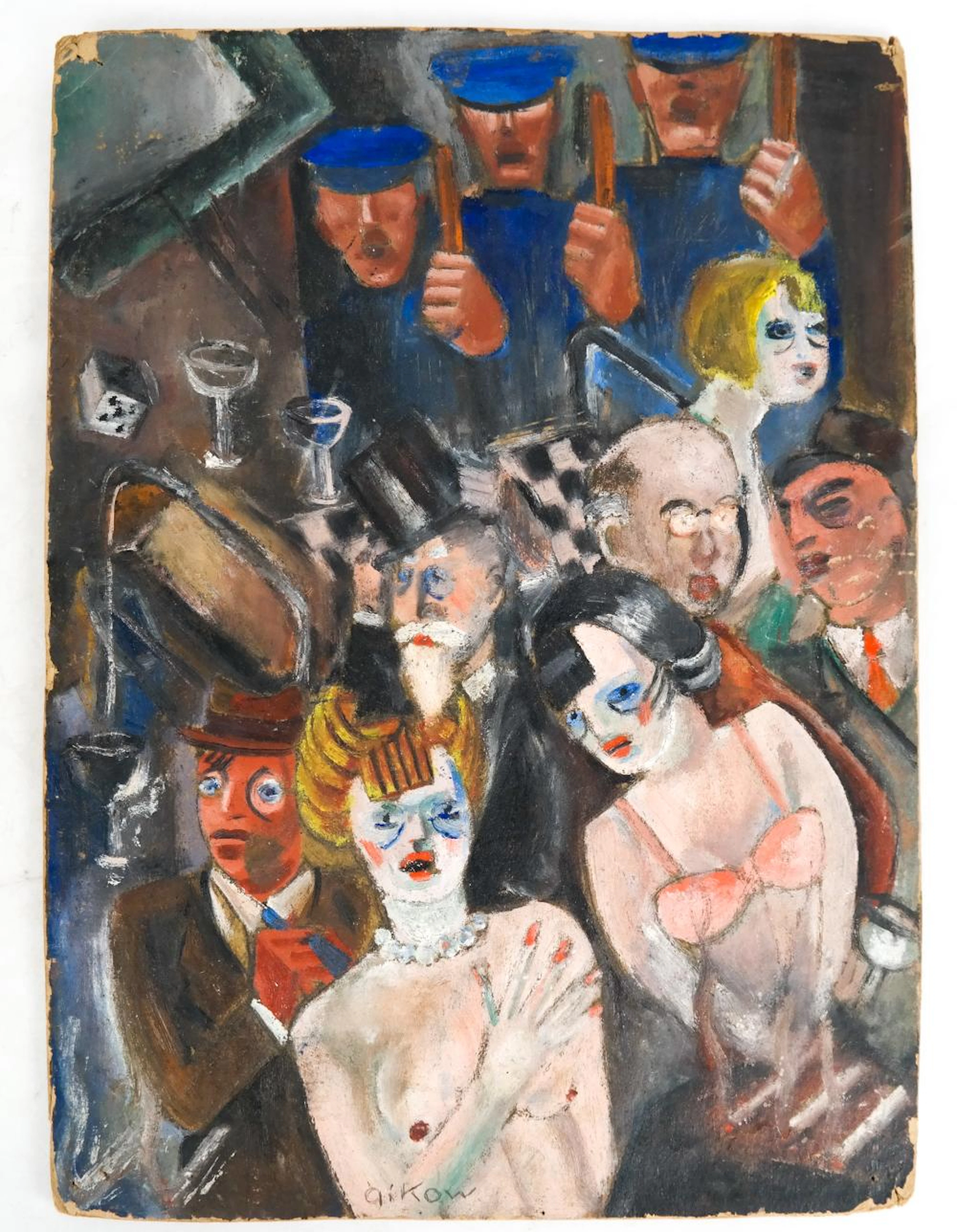 Ruth GIKOW: New York Nightlife - Painting