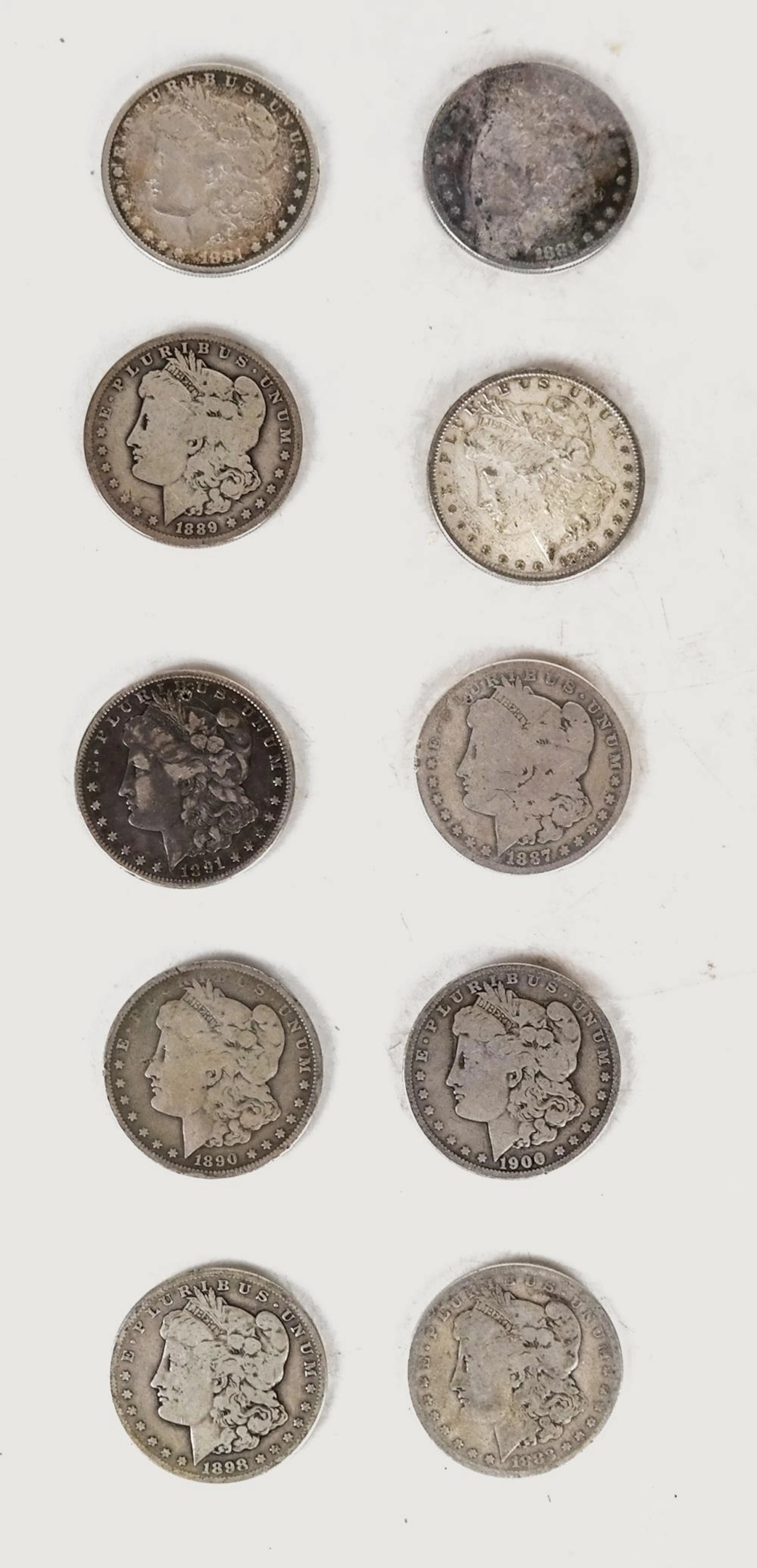 American Silver Dollars - 10 Pcs.