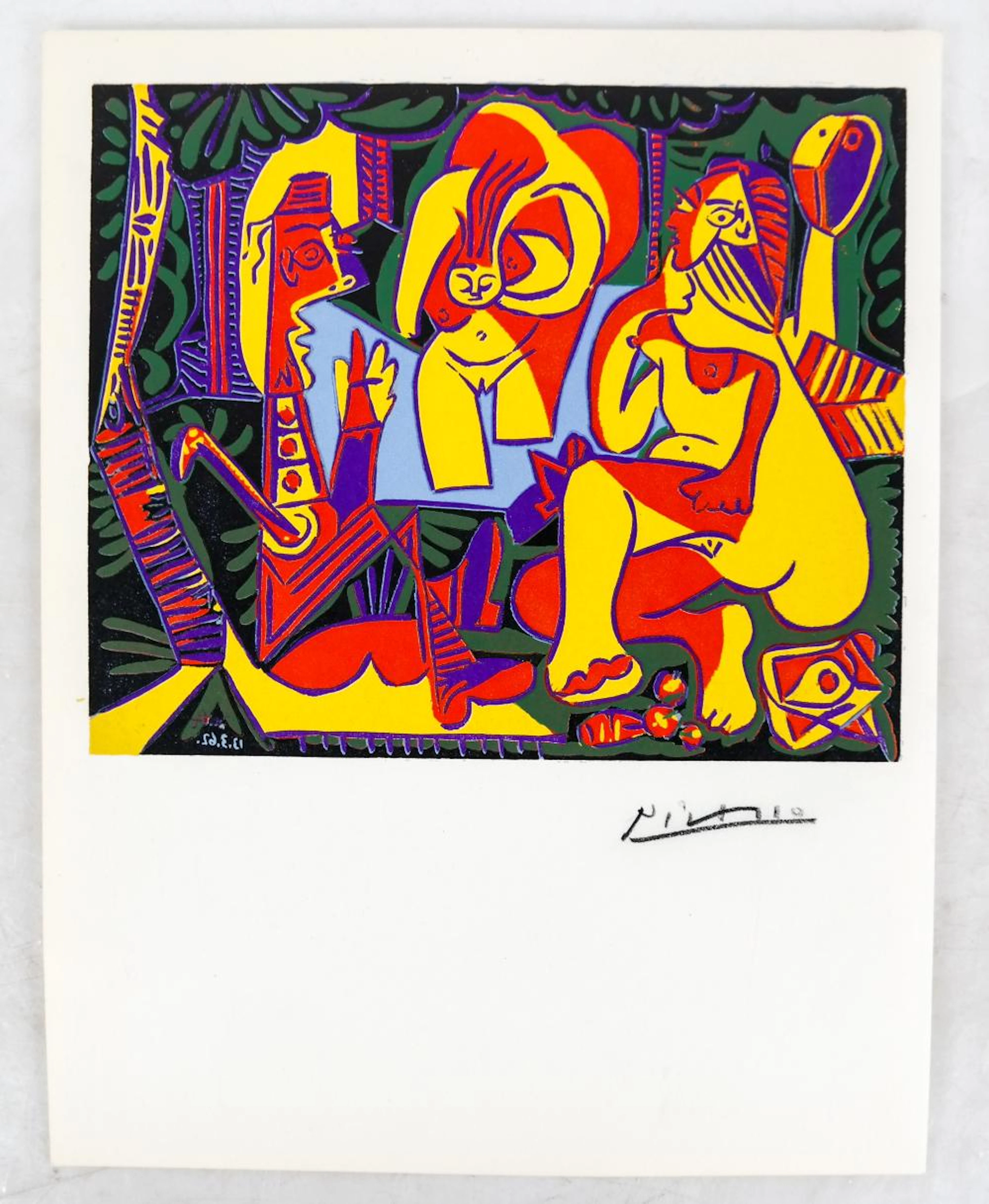 Pablo PICASSO: "Le Dejeuner" - Linocut