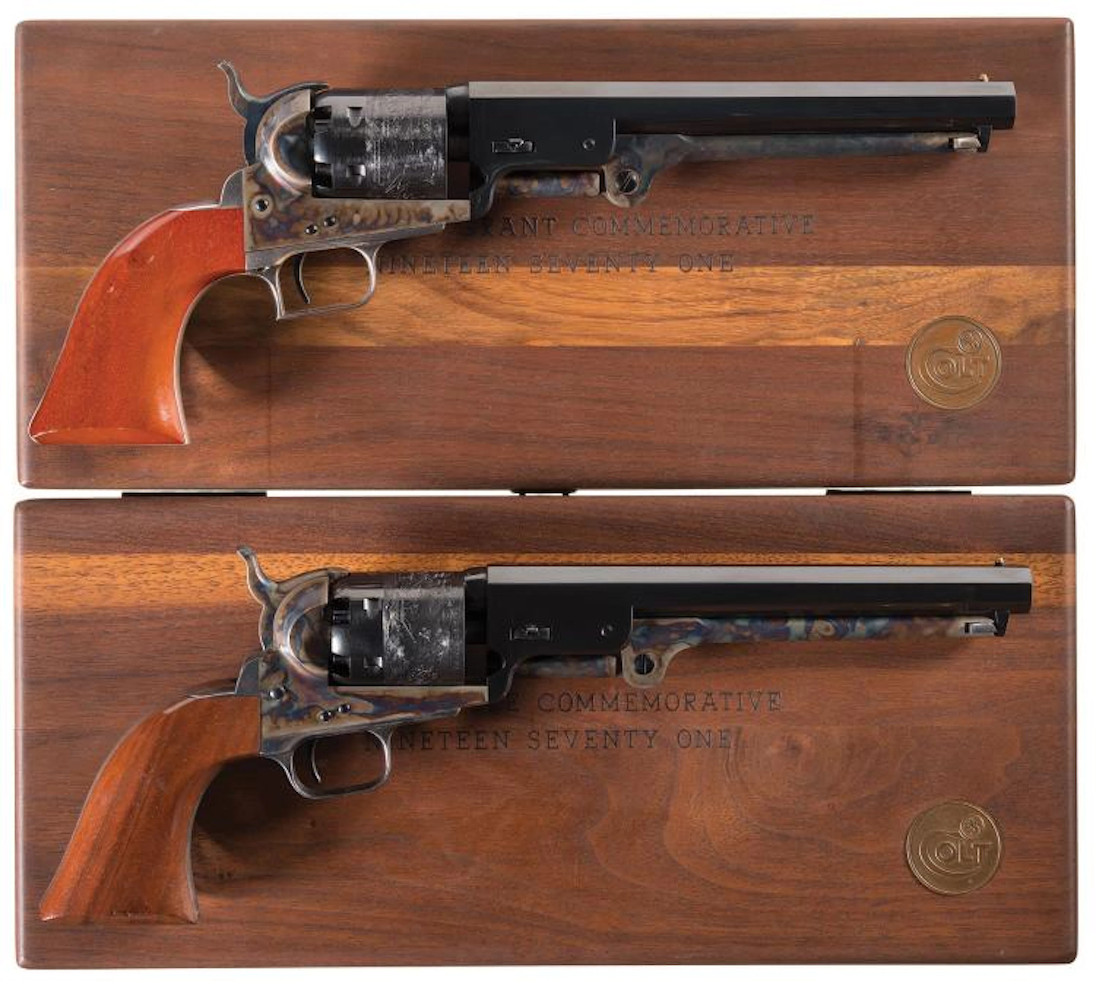 Two Cased Colt Civil War Commemorative Percussion Revolvers