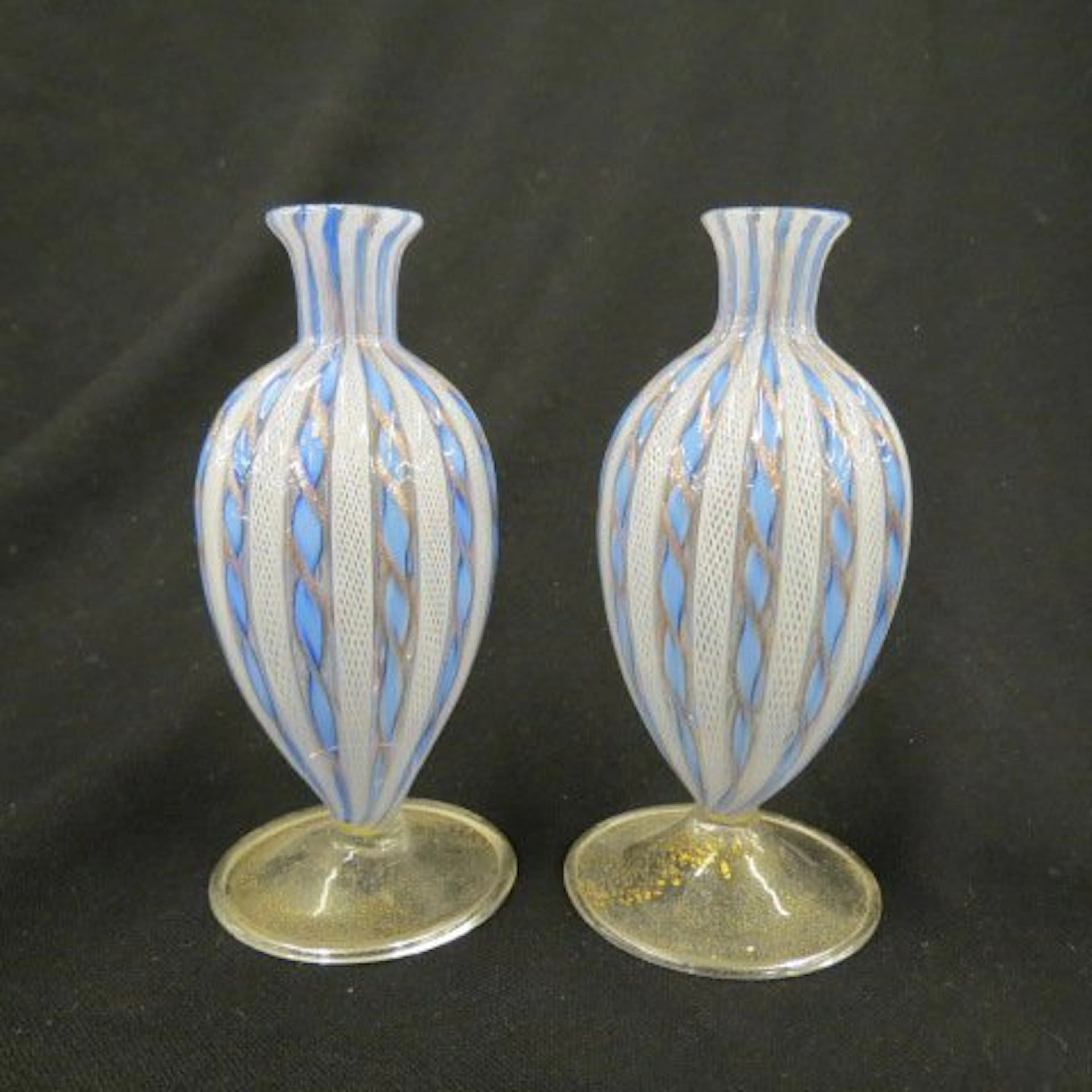 Venini Italian Art Glass Bud Vases