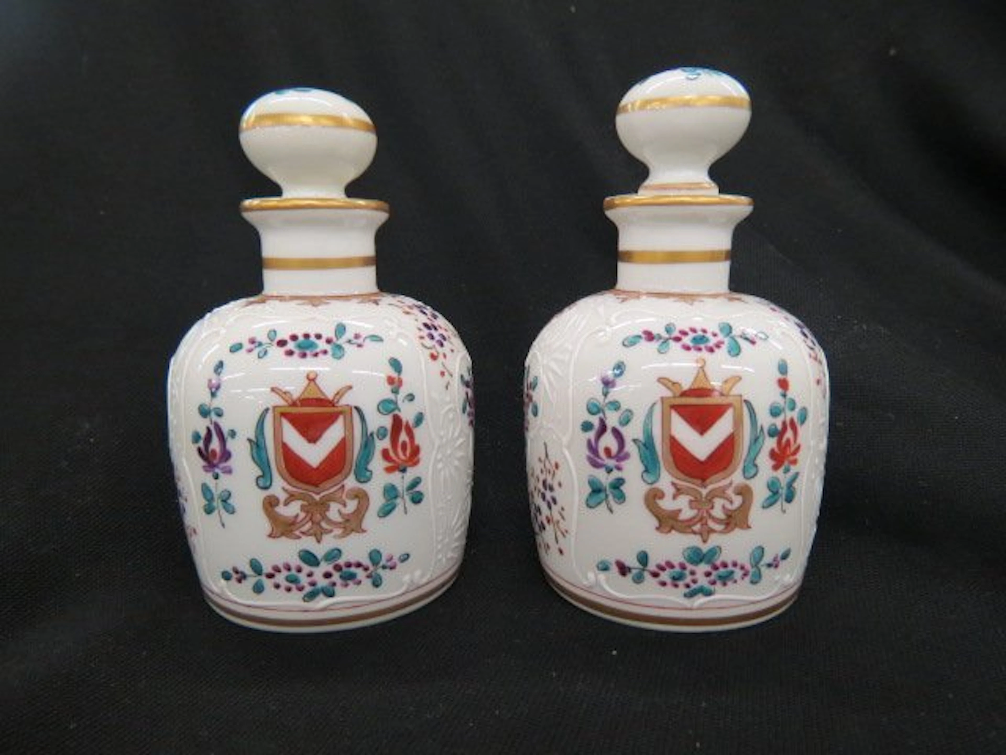 Pair of Samson Porcelain Cologne Bottles