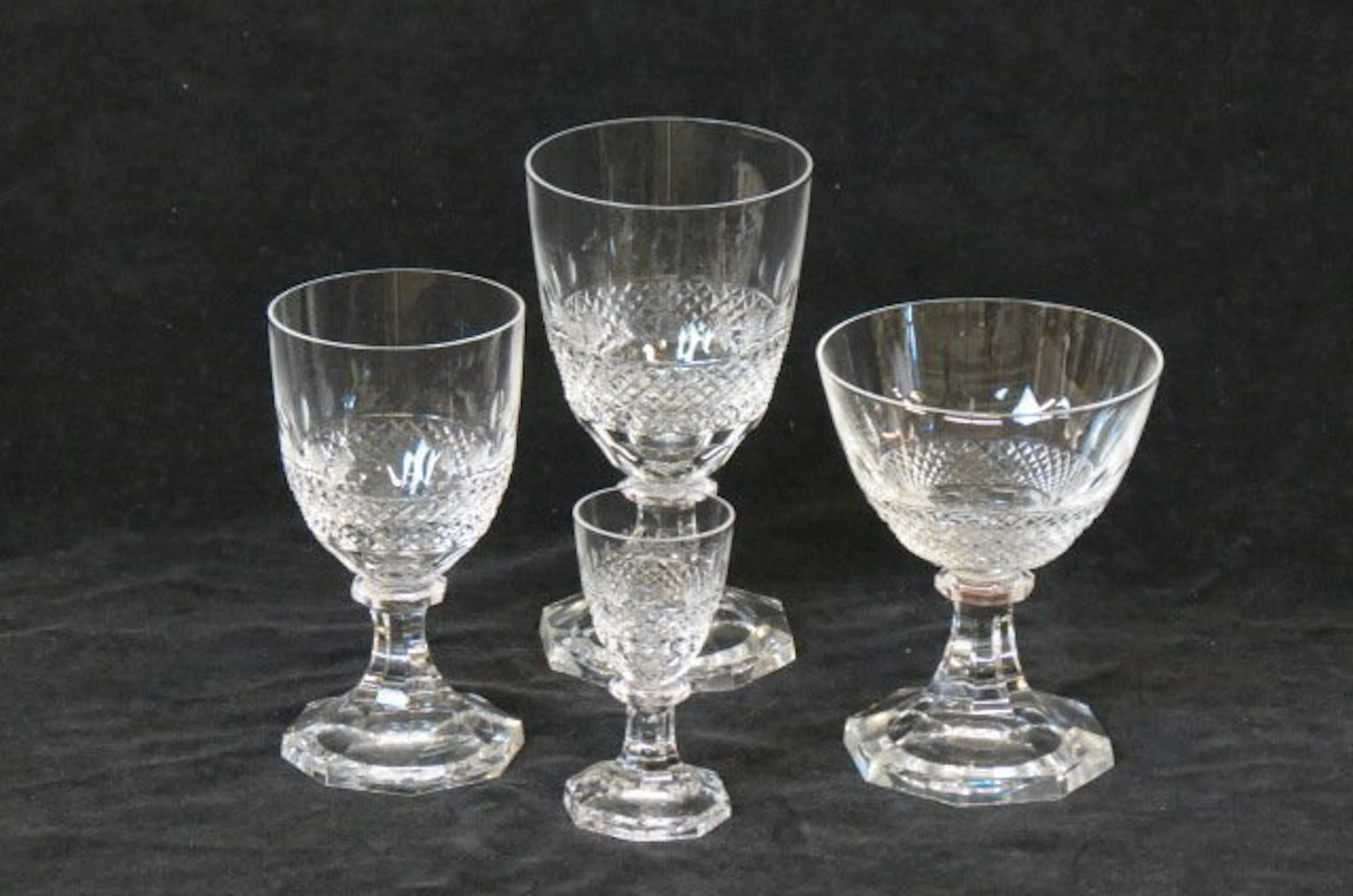 42 pcs. Orrefors Swedish Cut Crystal Stemware