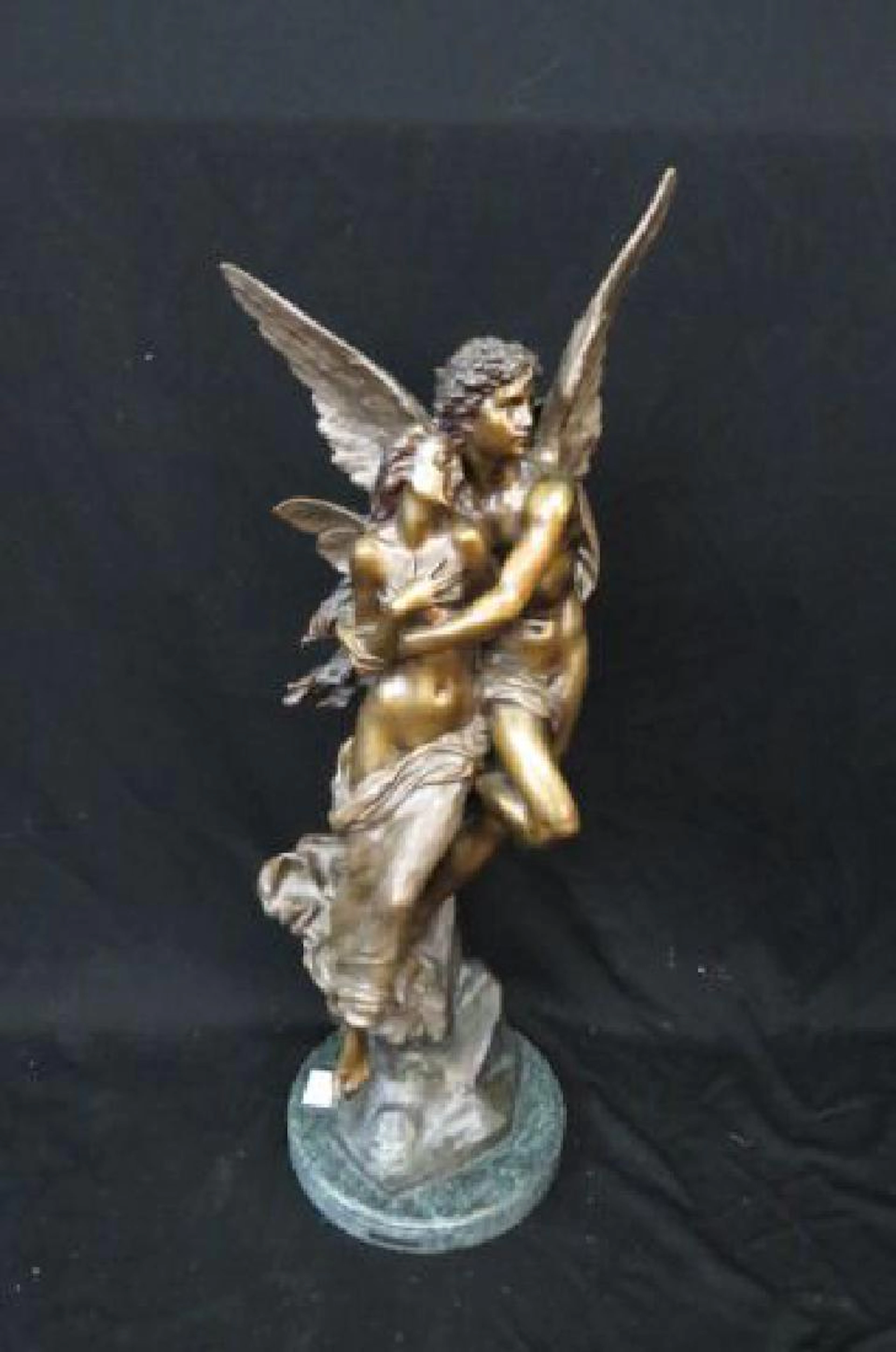 Bronze Statue of Cupid & Psyche