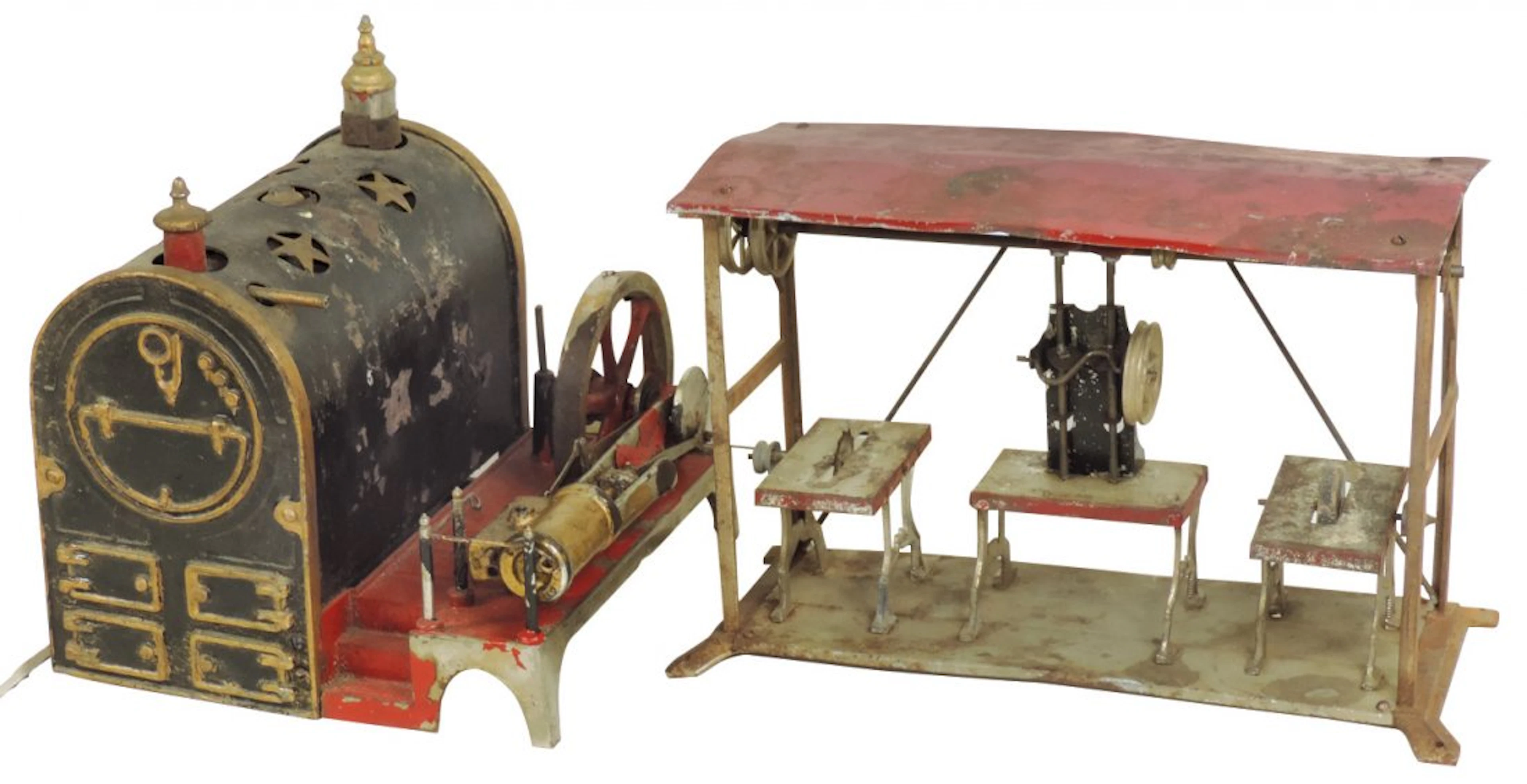 Steam toys (2), Weeden Steam Engine 60, c.1915, missing