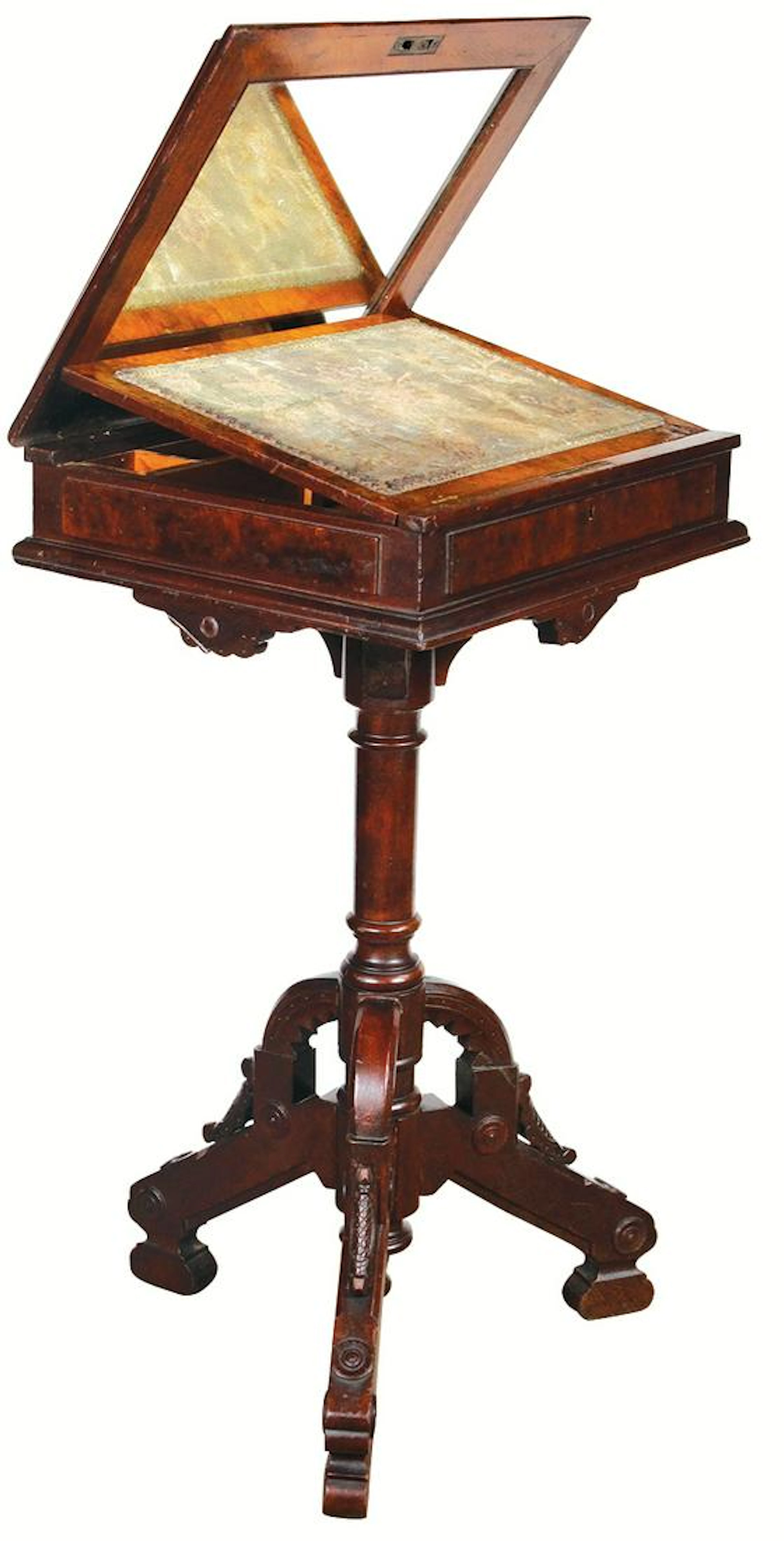 Furniture, Eastlake Victorian Walnut Sewing/Writing