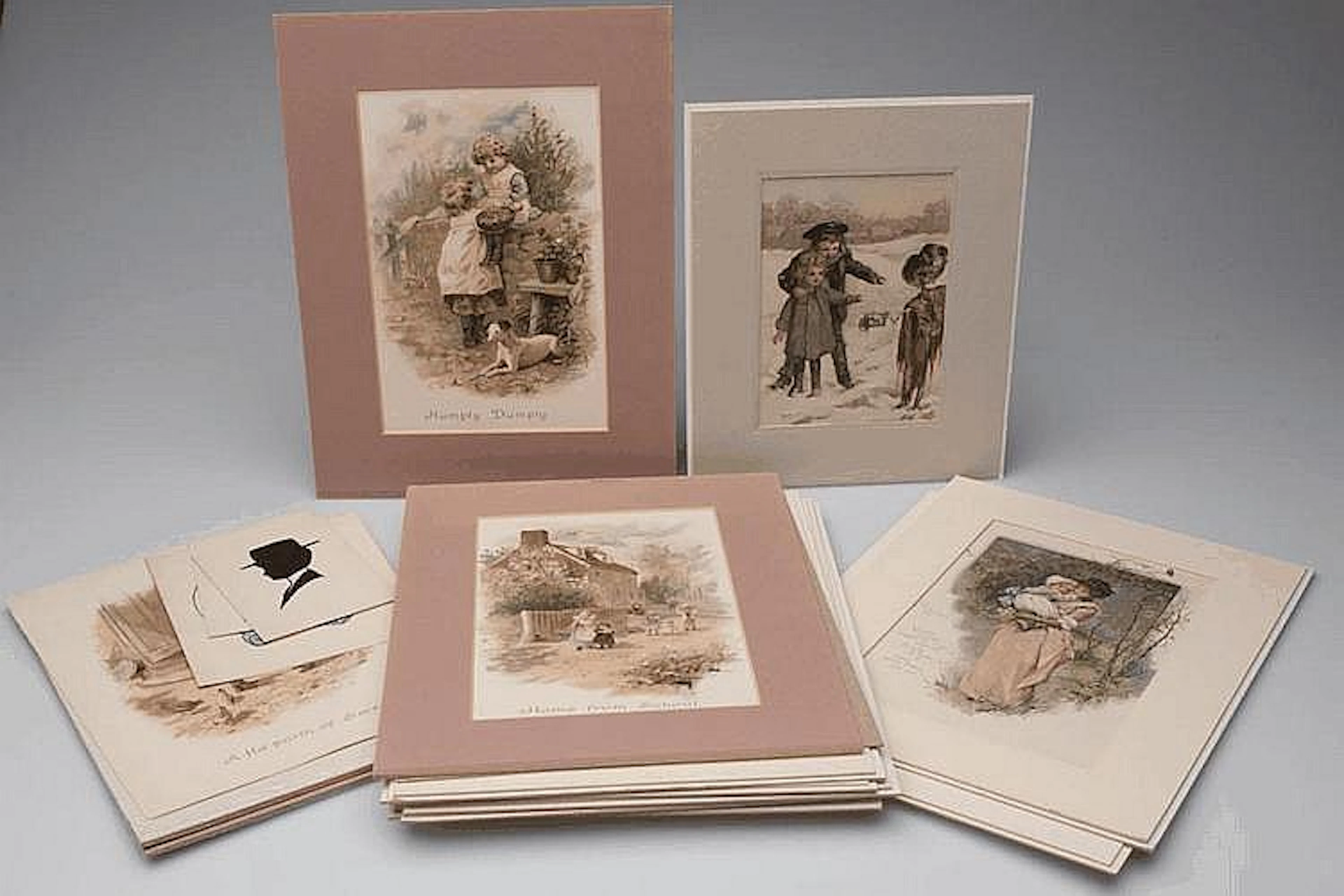ASSORTED VICTORIAN PRINTS AND OTHER ART, LOT OF 16 PIECES