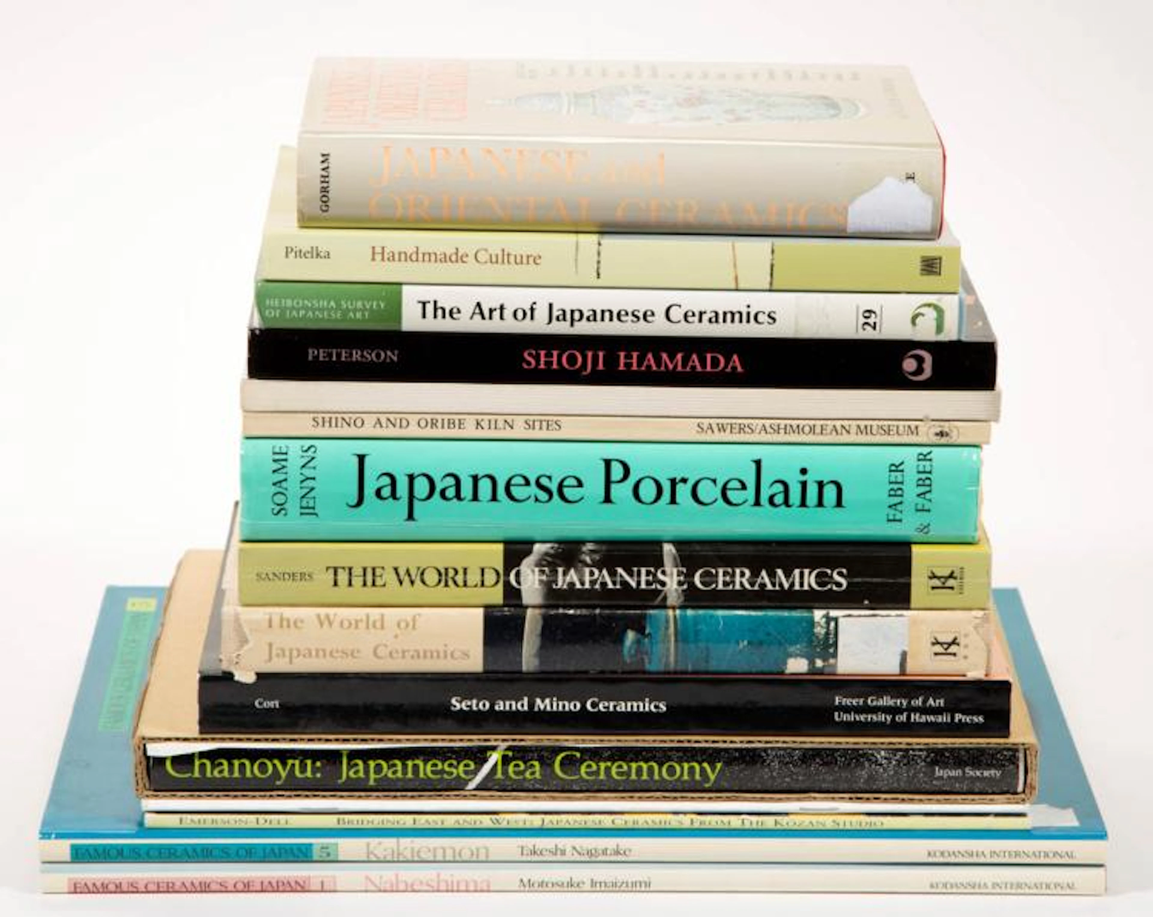 JAPANESE CERAMICS AND RELATED REFERENCE VOLUMES, LOT OF 15