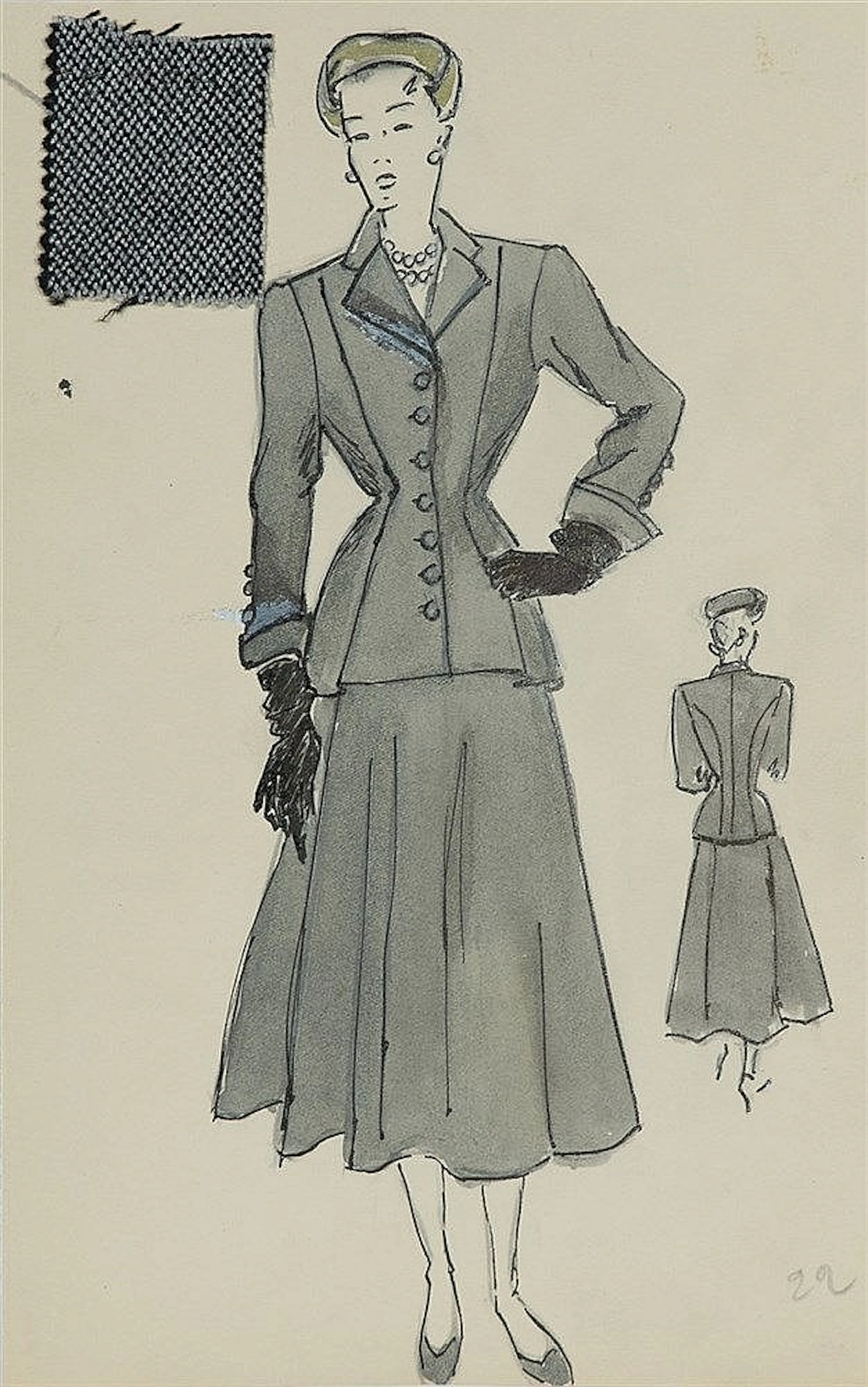 Cristóbal Balenciaga (Guetaria, Guipúzcoa, 1895 - Valencia, 1972)