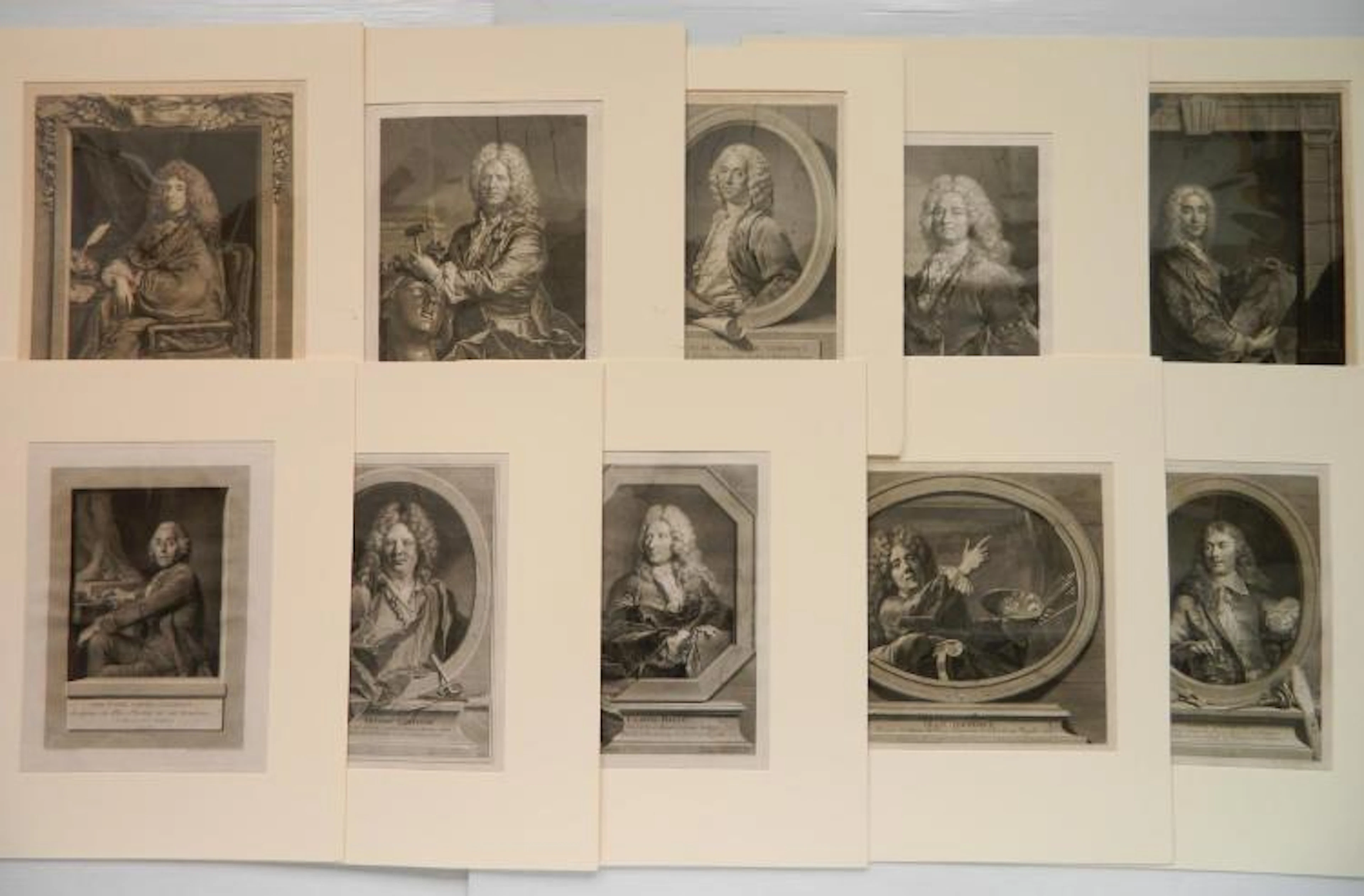 10 French Academy reception engravings
