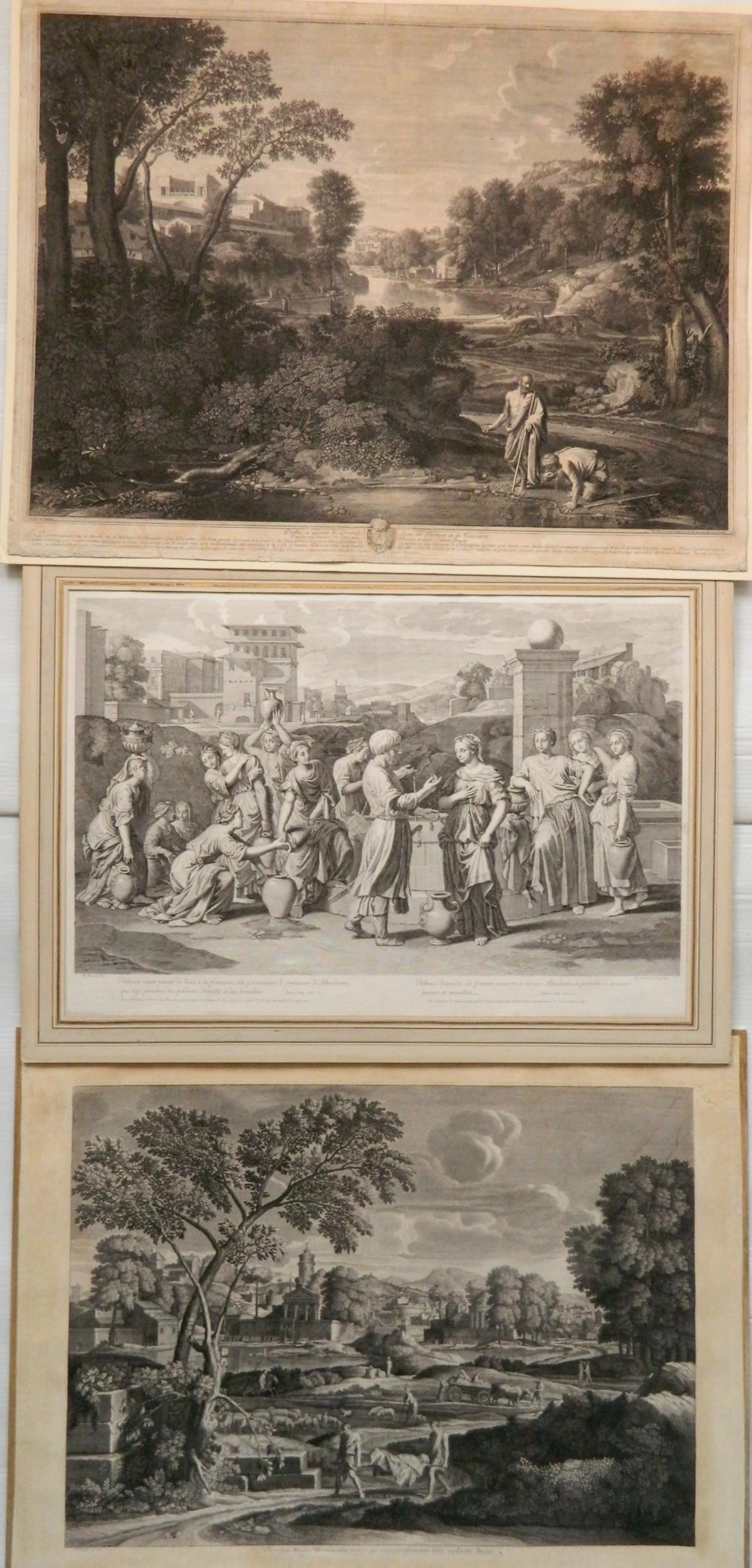 after Nicholas Poussin 3 prints