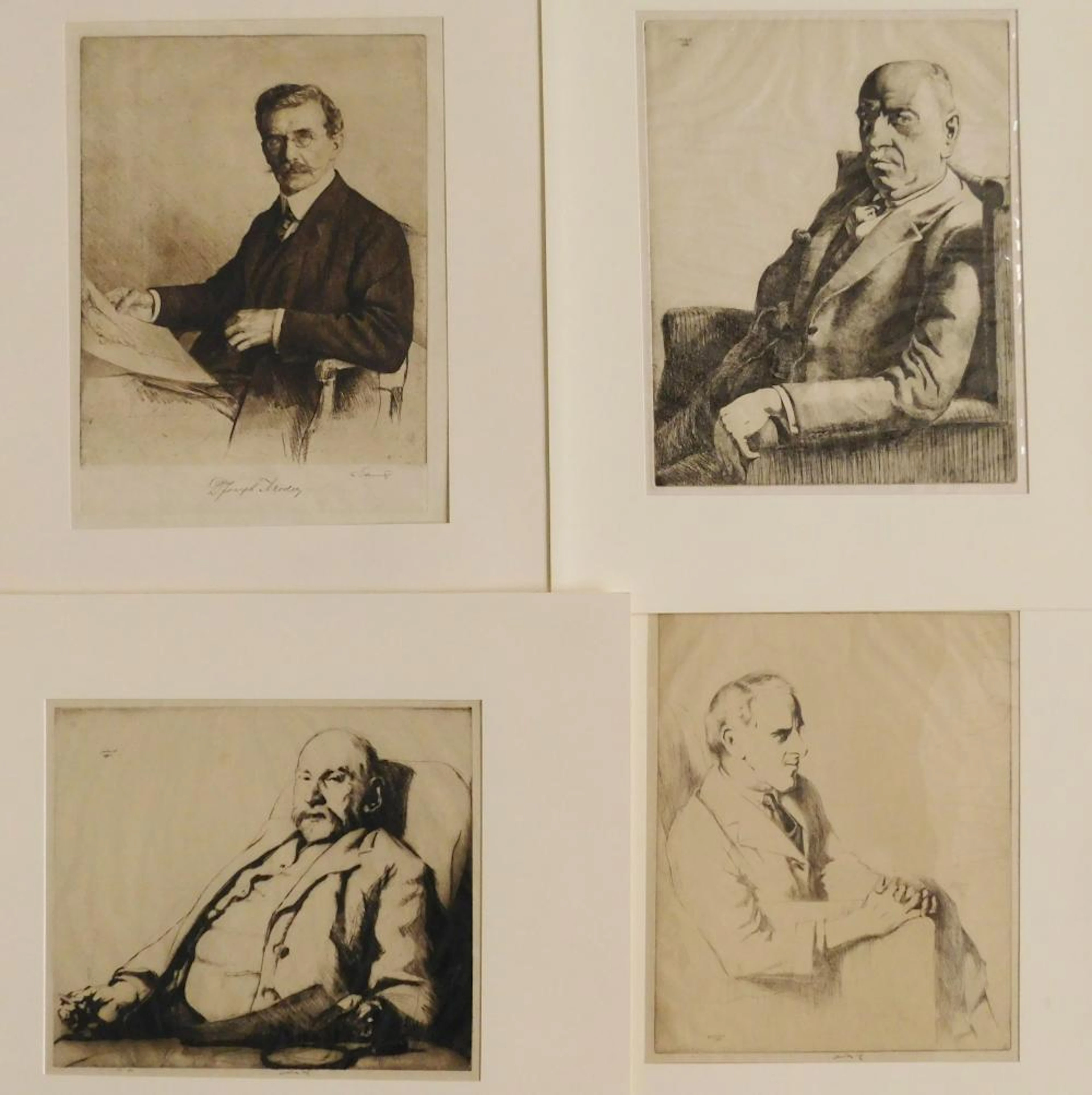 E. Lumsden; F.Schmutzer - 4 etchings