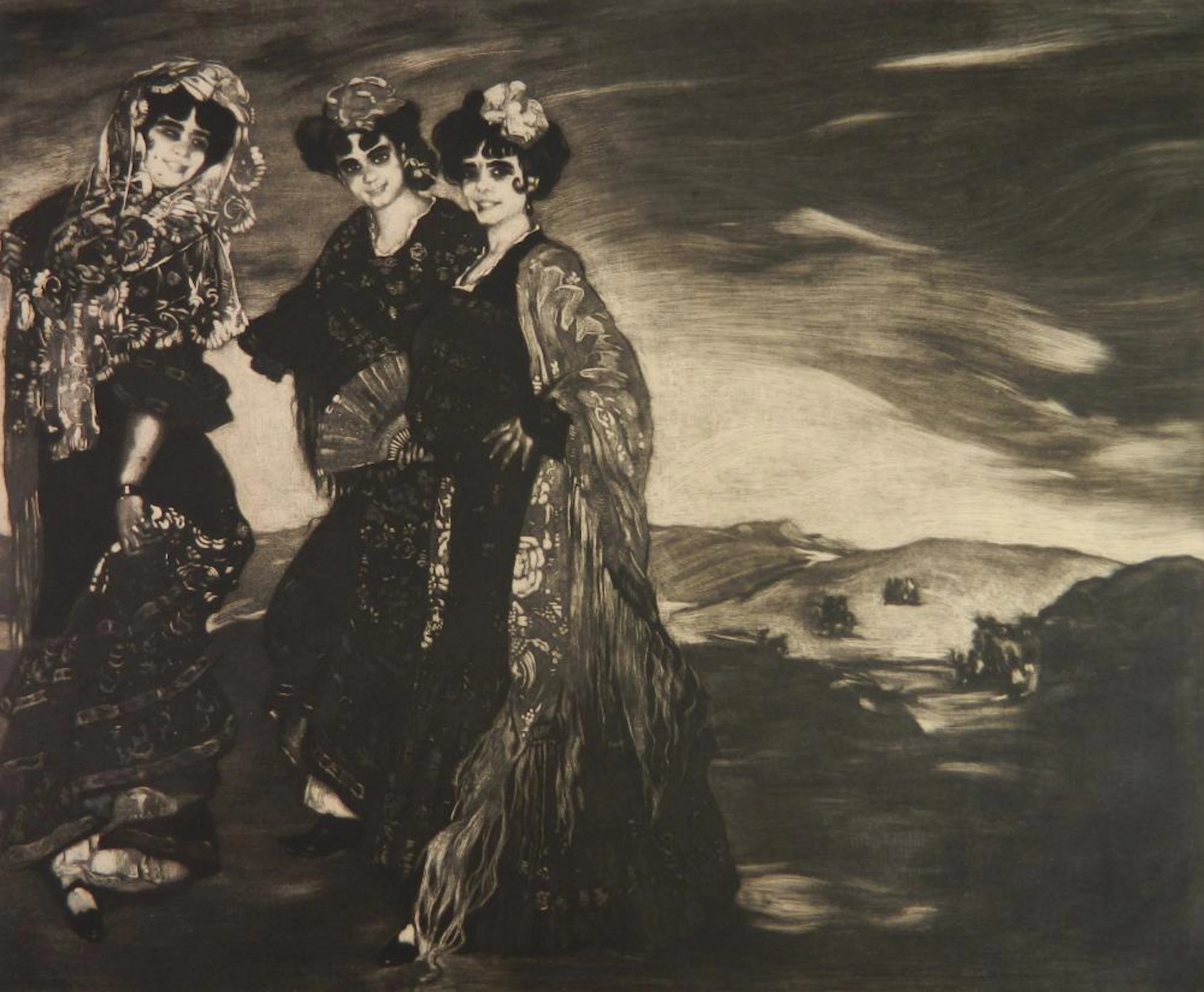 after I. Zuloaga y Zabaleta etching
