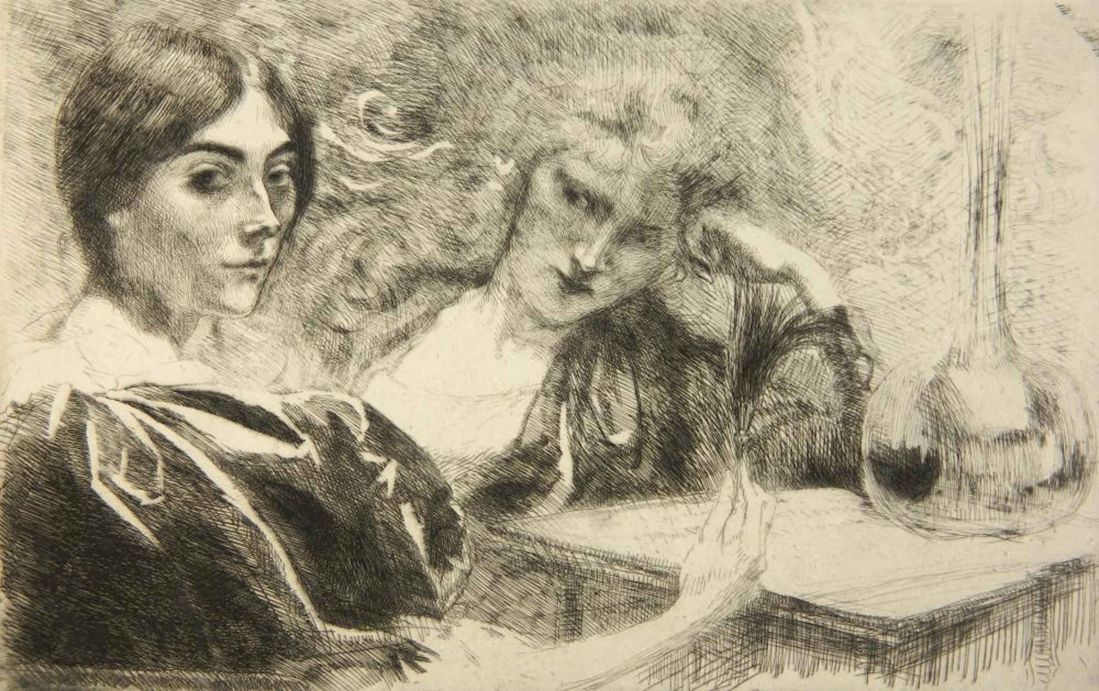 Albert Besnard etching