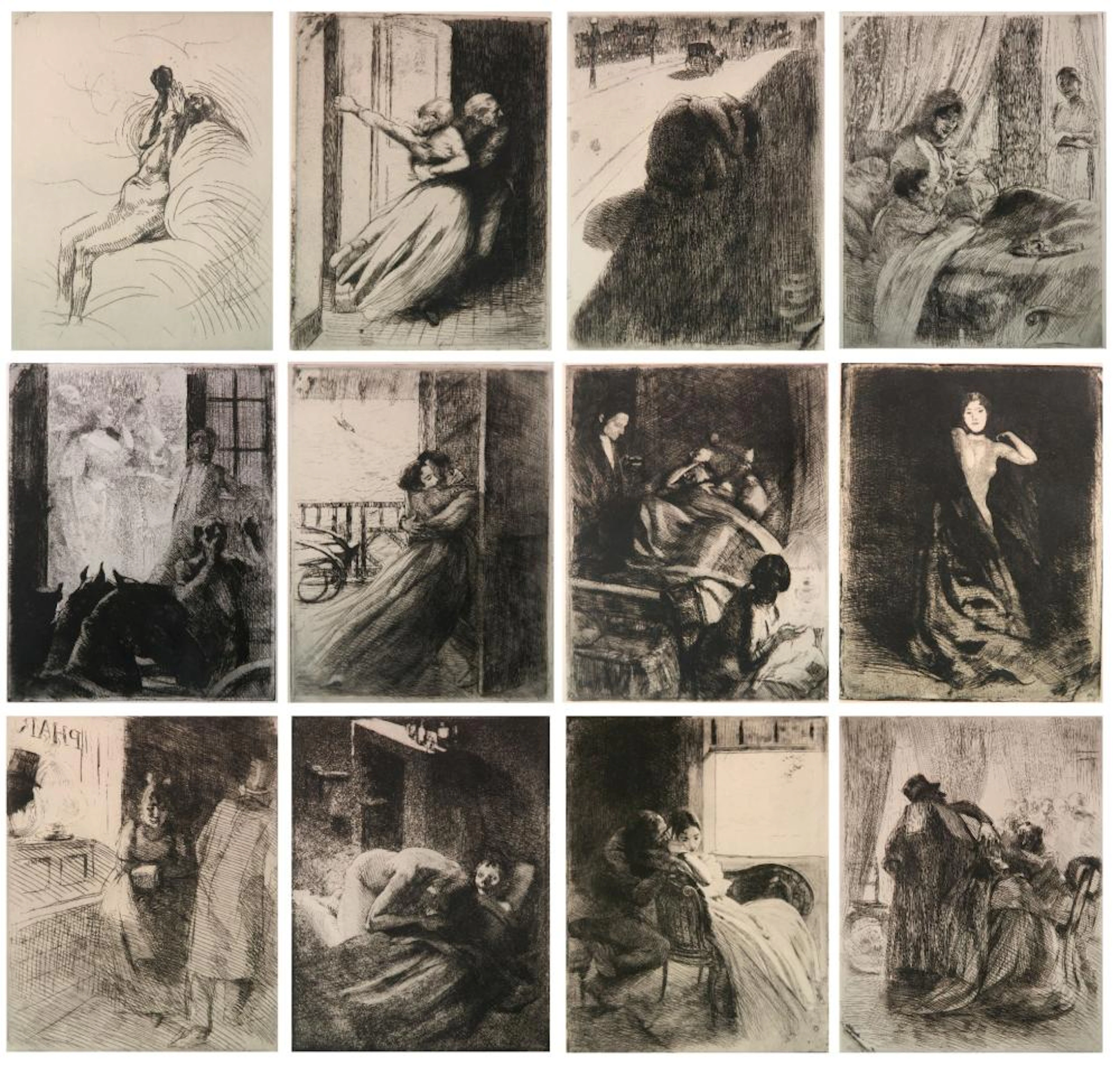 Albert Besnard ''La Femme'' etchings