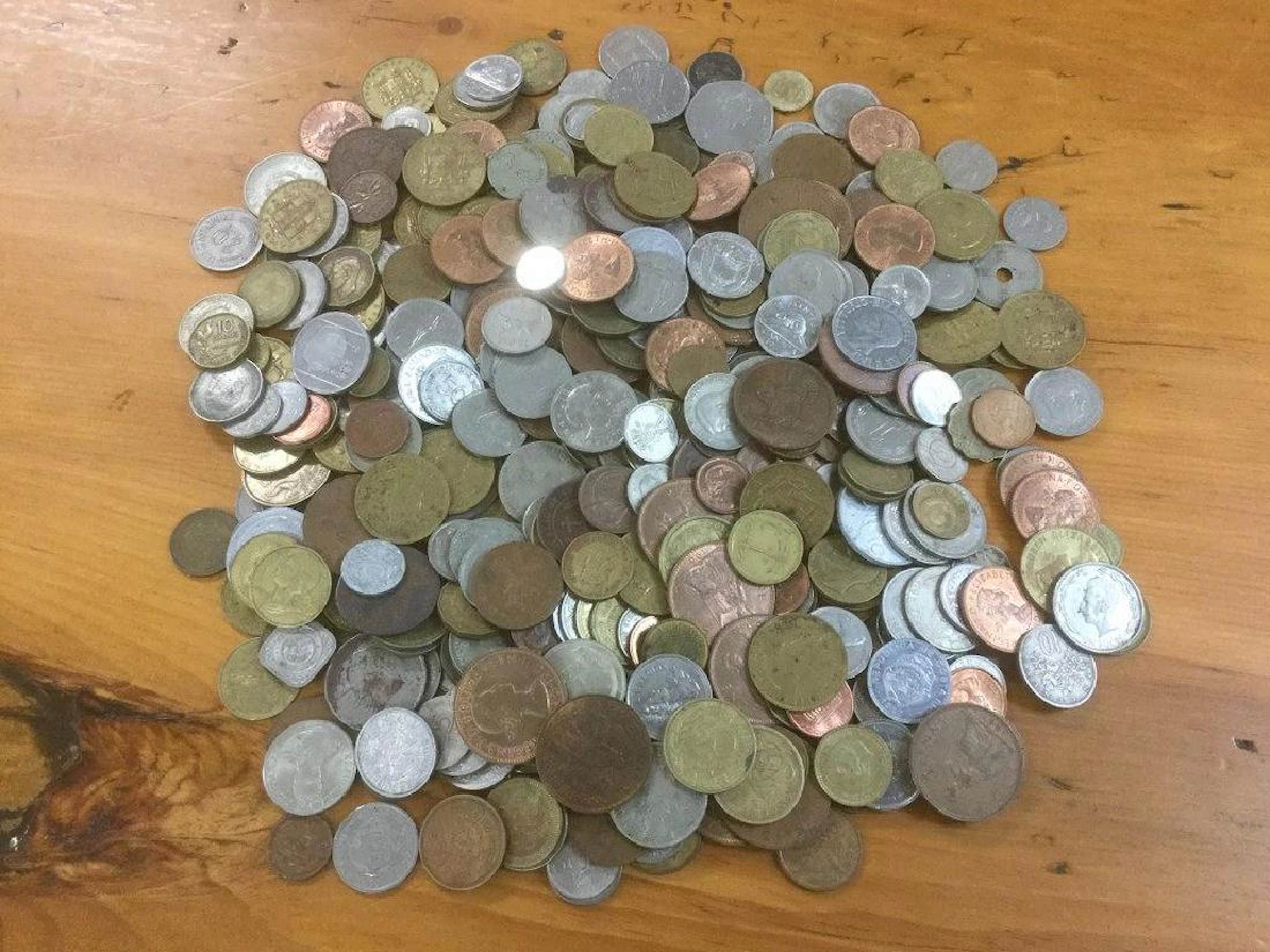 Lot of older foreign coins, from same estate as the