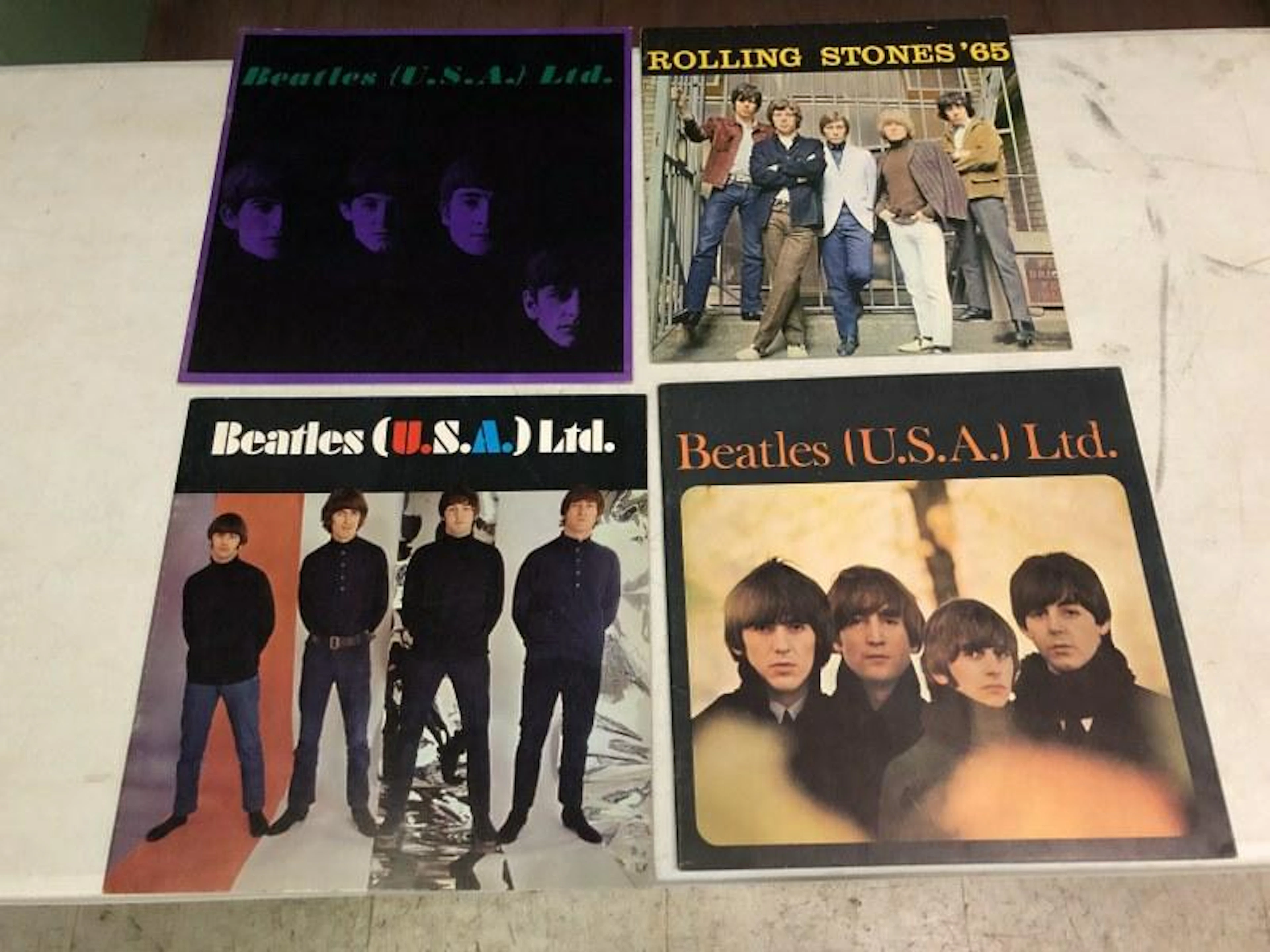 3 BEATLES AND 1 ROLLING STONES SOUVENIR BOOKLETS