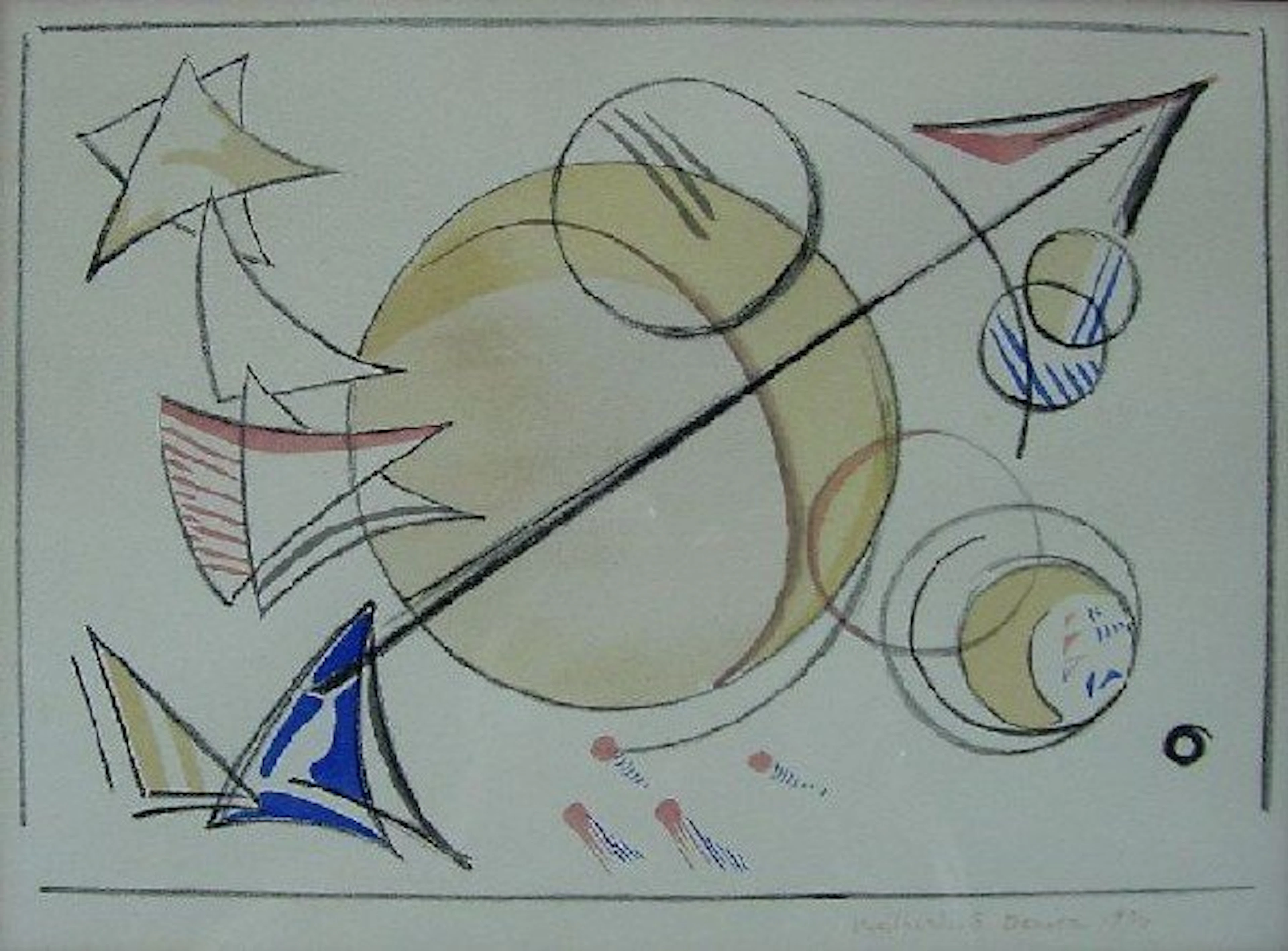 Katherine S. Dreier - Modern Abstract w/Shooting Moons