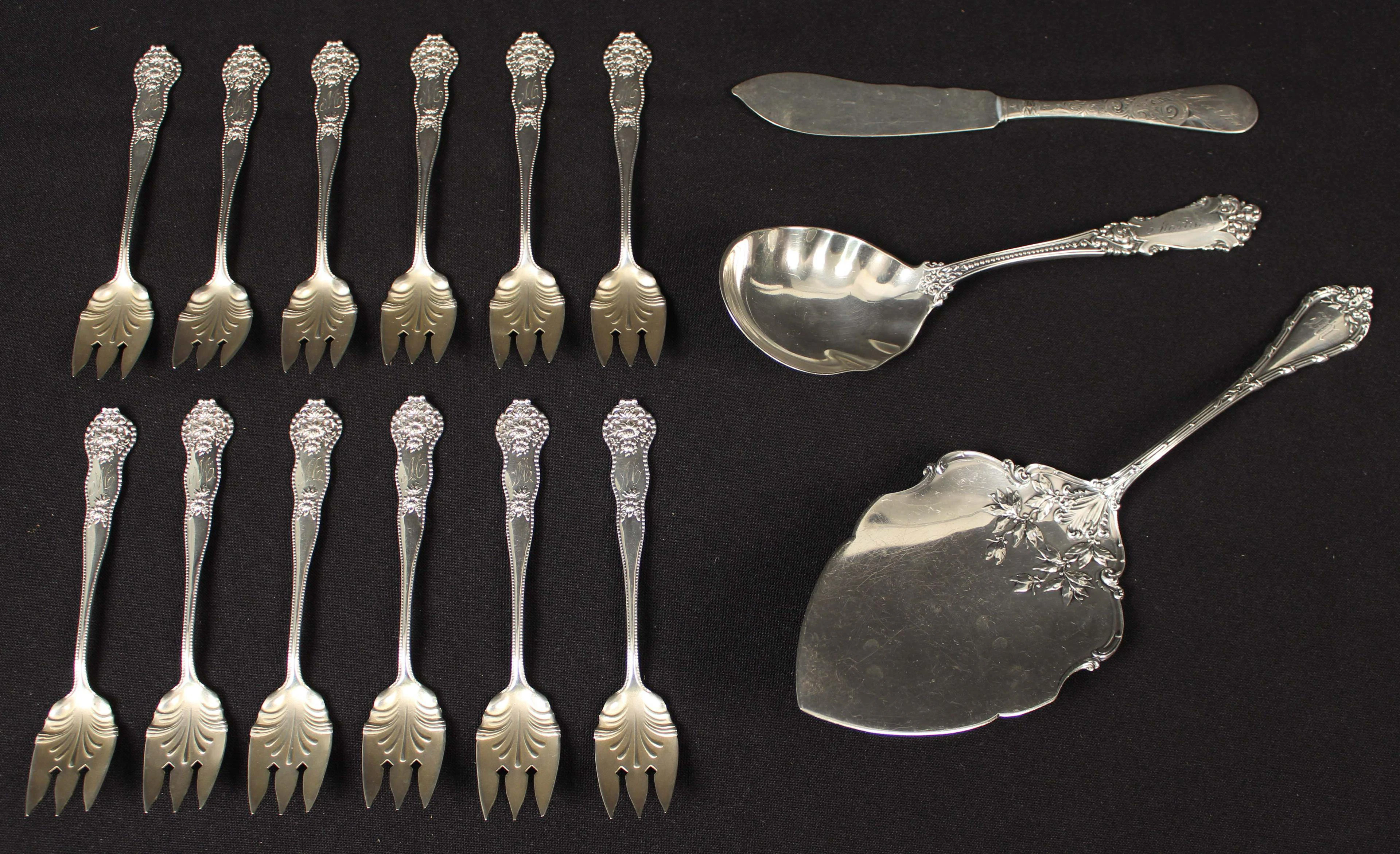 G. W. Martin Sterling Silver Flatware, 14 Pcs.