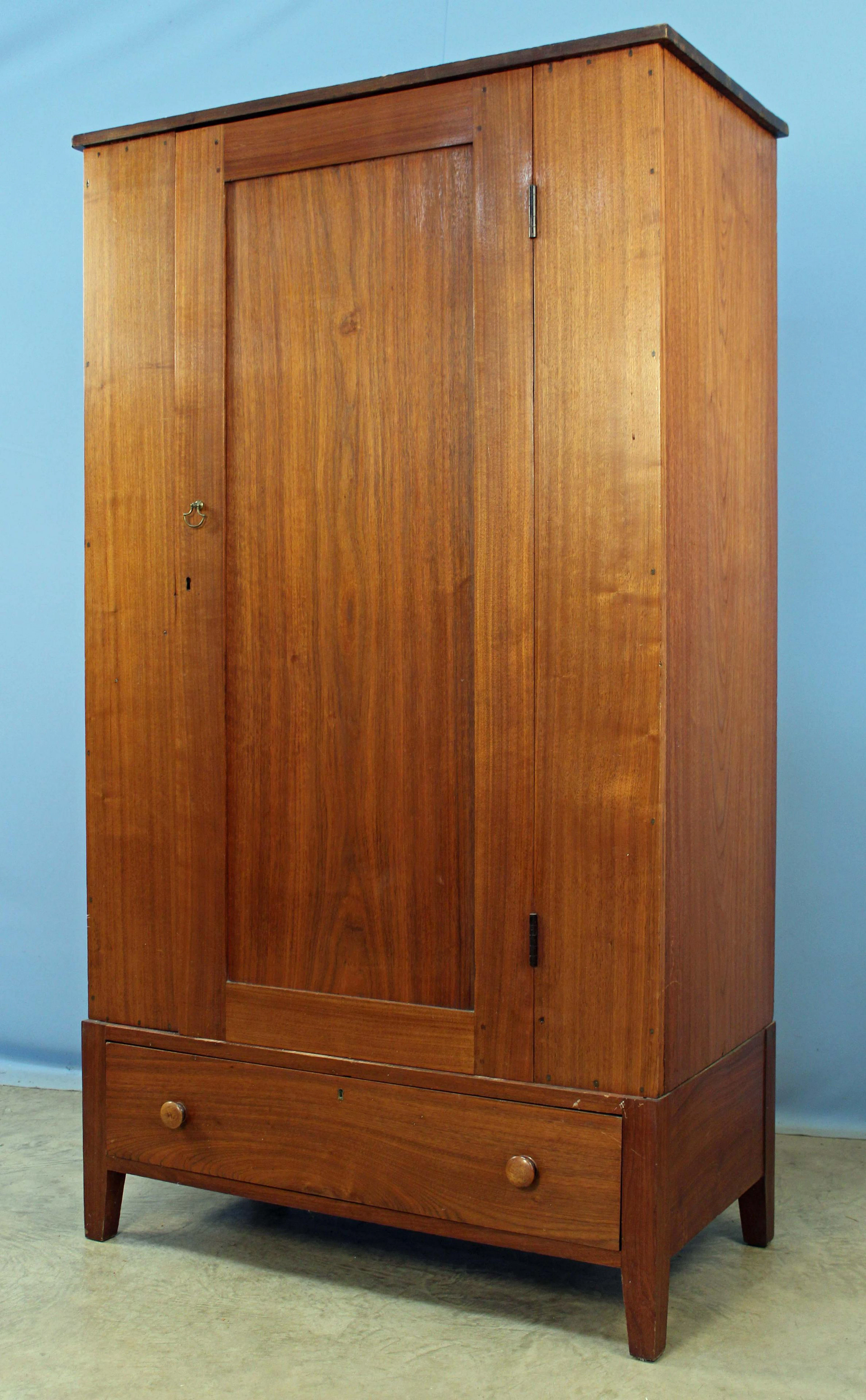 Early TN Walnut One Door Wardrobe